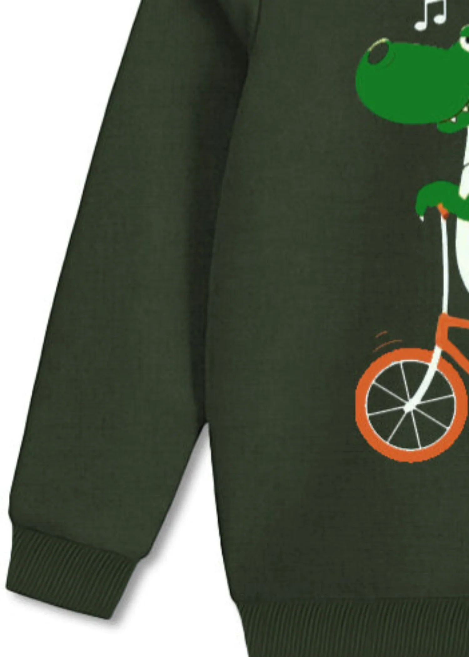 fleece Sweatshirt in Green - view 3