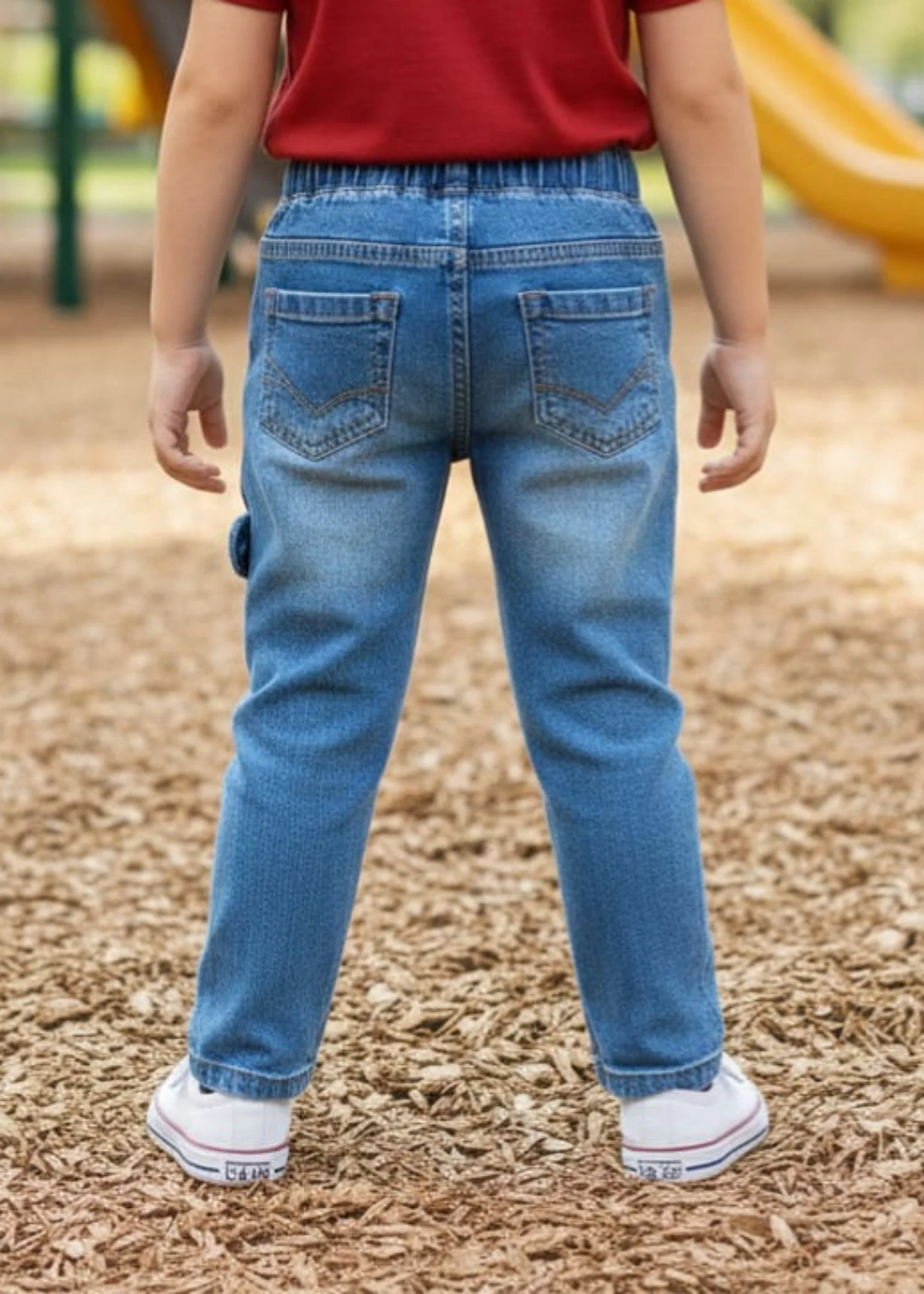 stretch denim Jeans in Azure - view 2