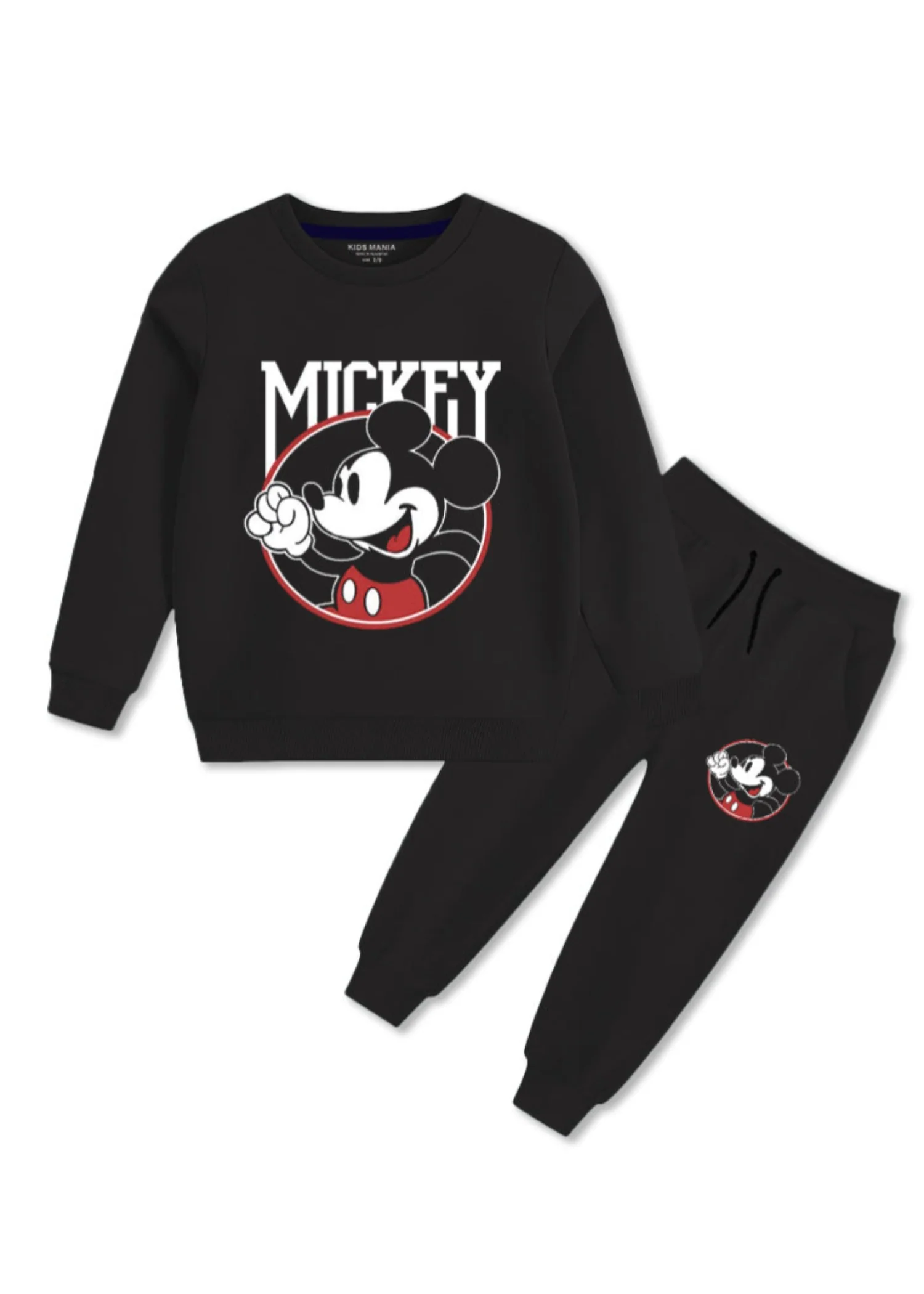 fleece Tracksuit in Charcoal black