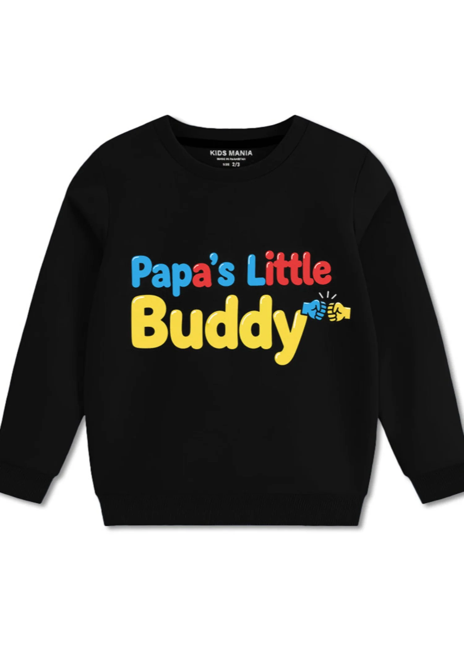 fleece Sweatshirt in Black