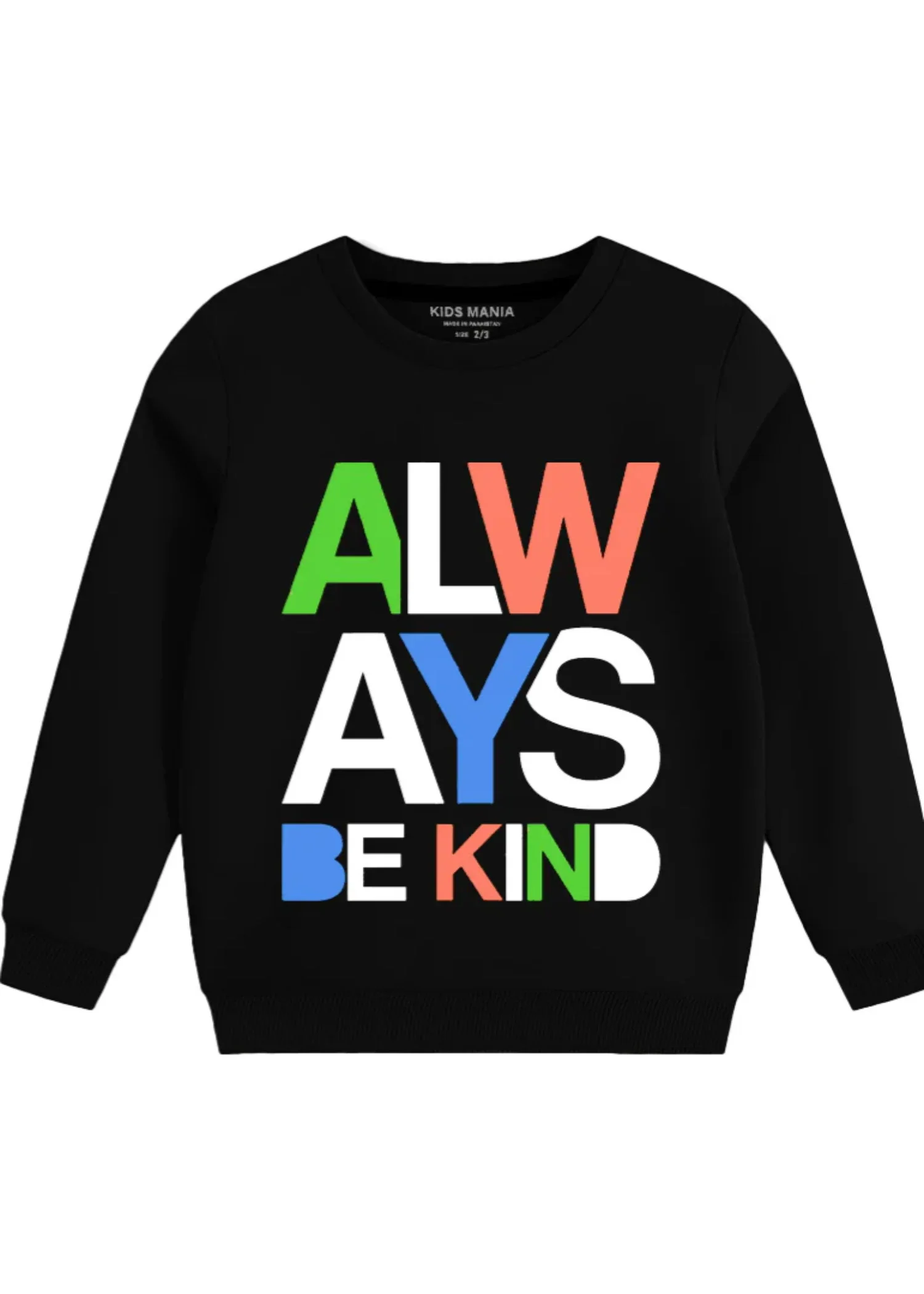 fleece Sweatshirt in Black