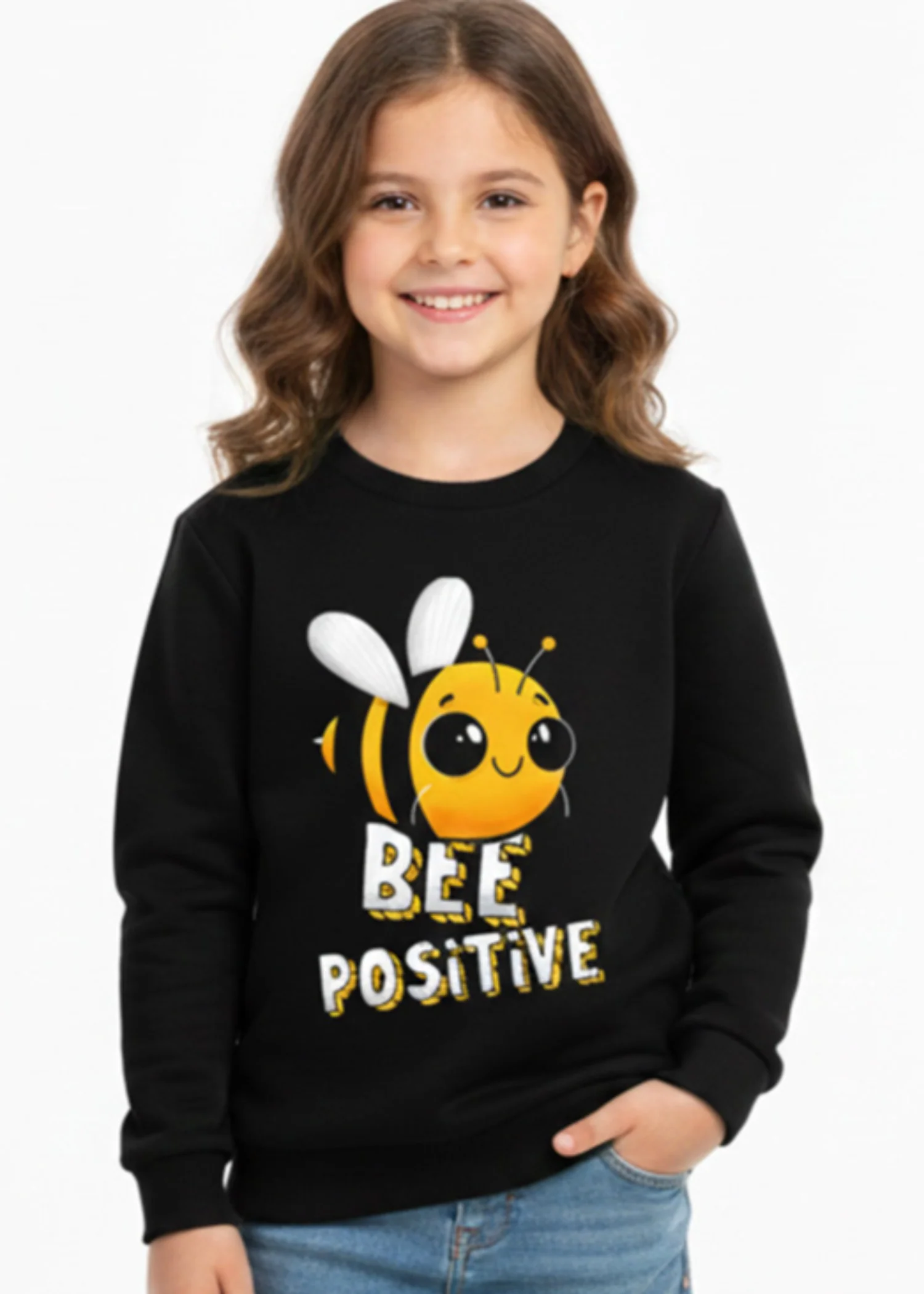 fleece Sweatshirt in Black by - XBC3660