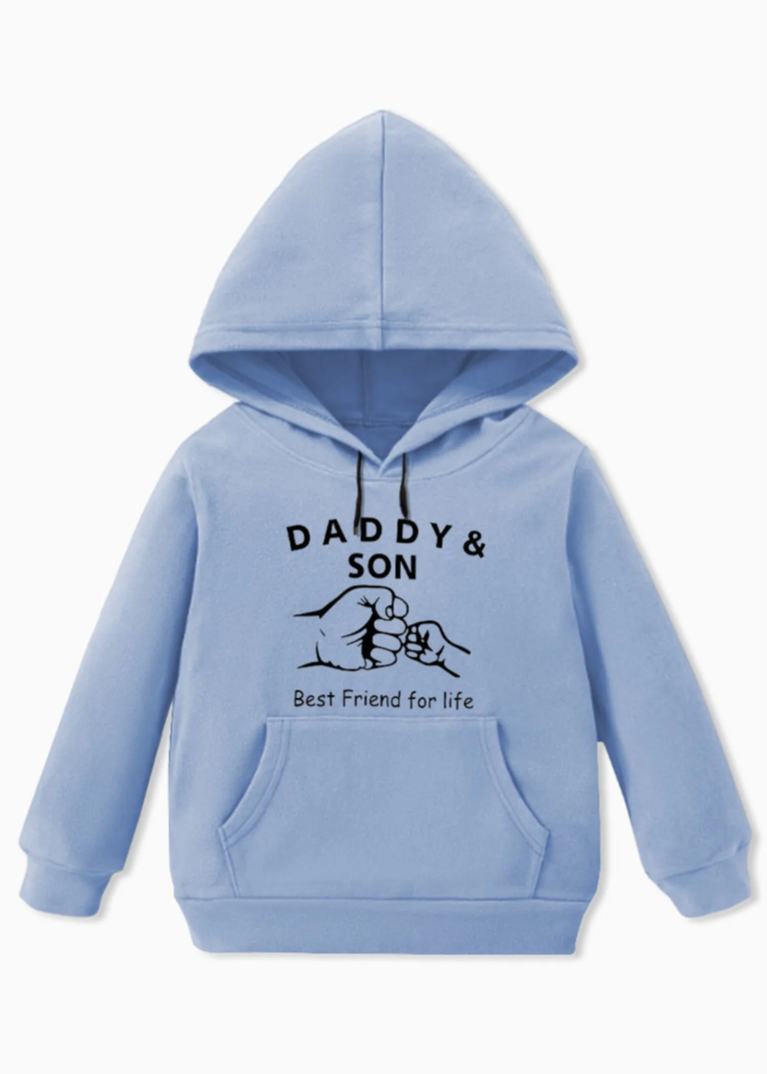 fleece Hoodie in Ice blue - view 4