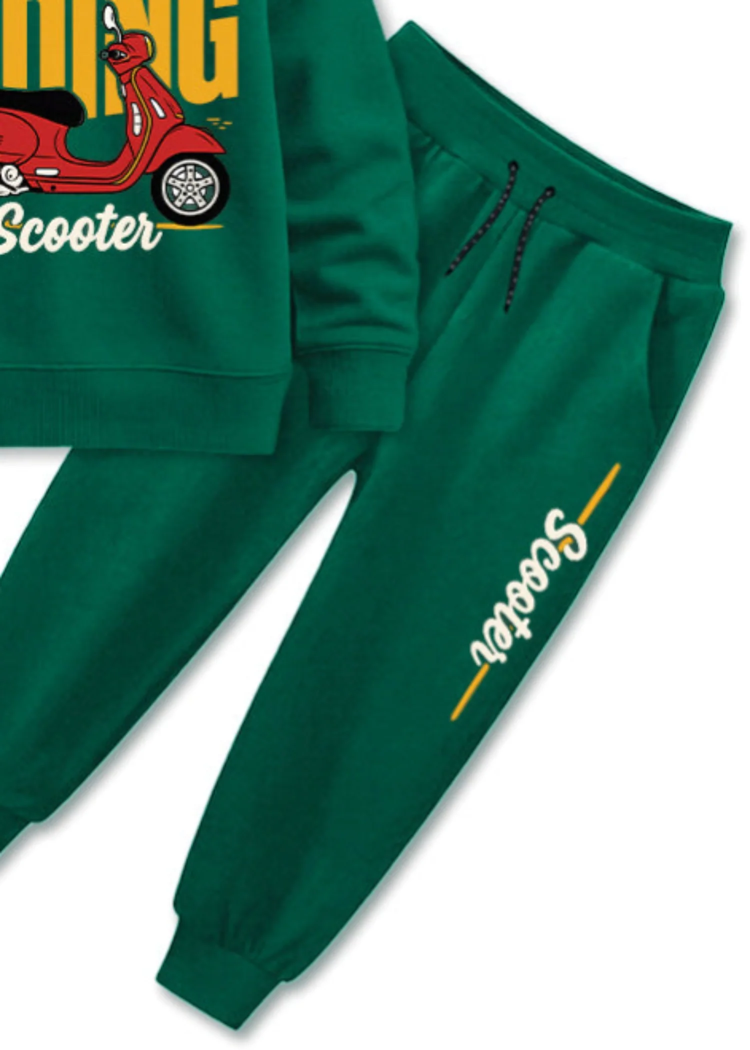 fleece Tracksuit in Green - view 3