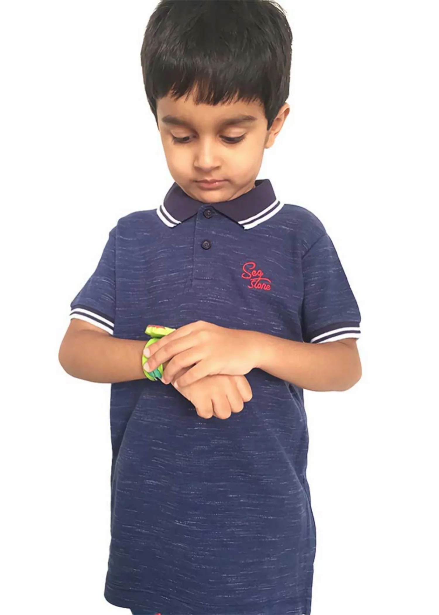 cotton Polo Shirt in Blue