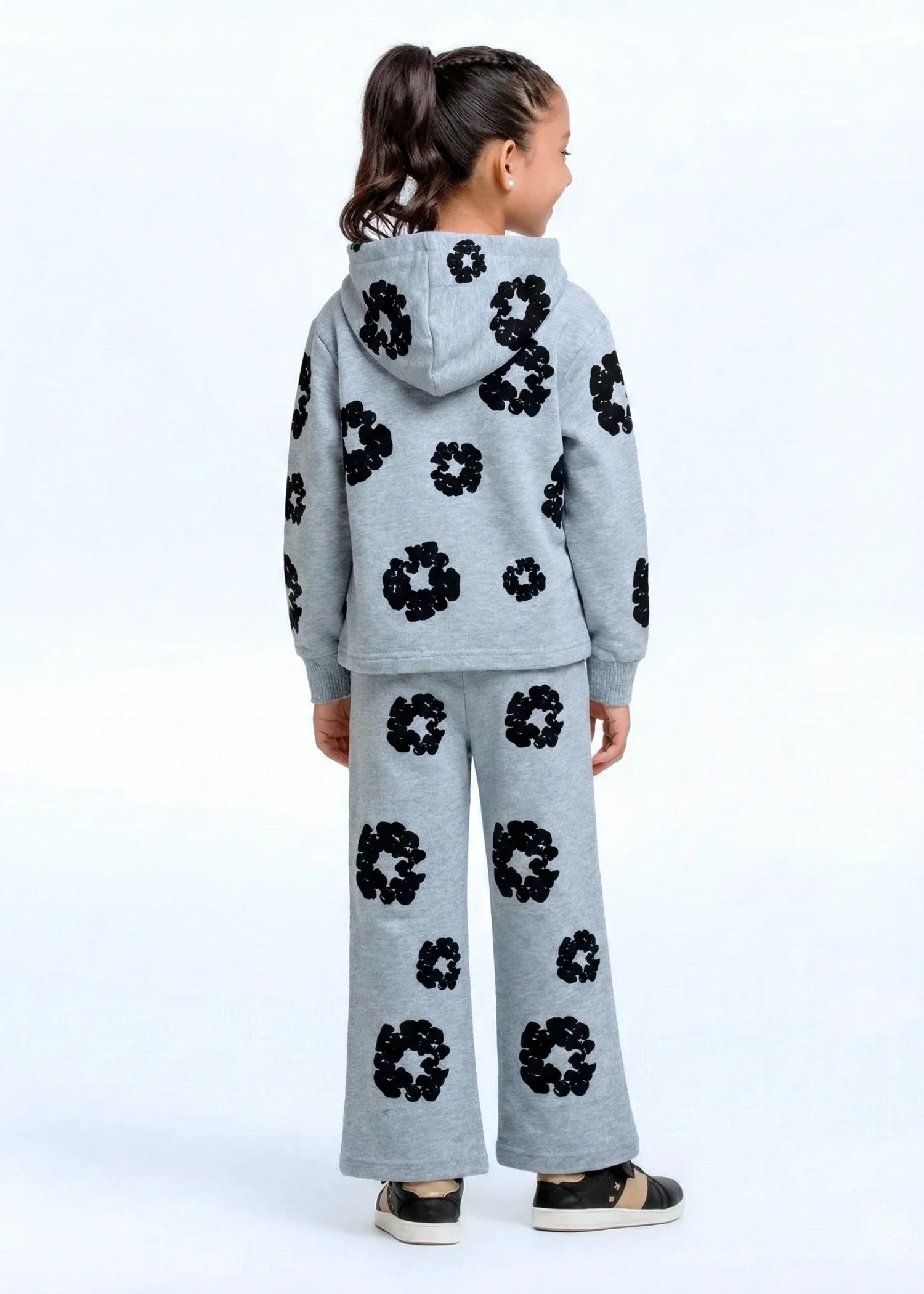 fleece Tracksuit in Grey - view 3