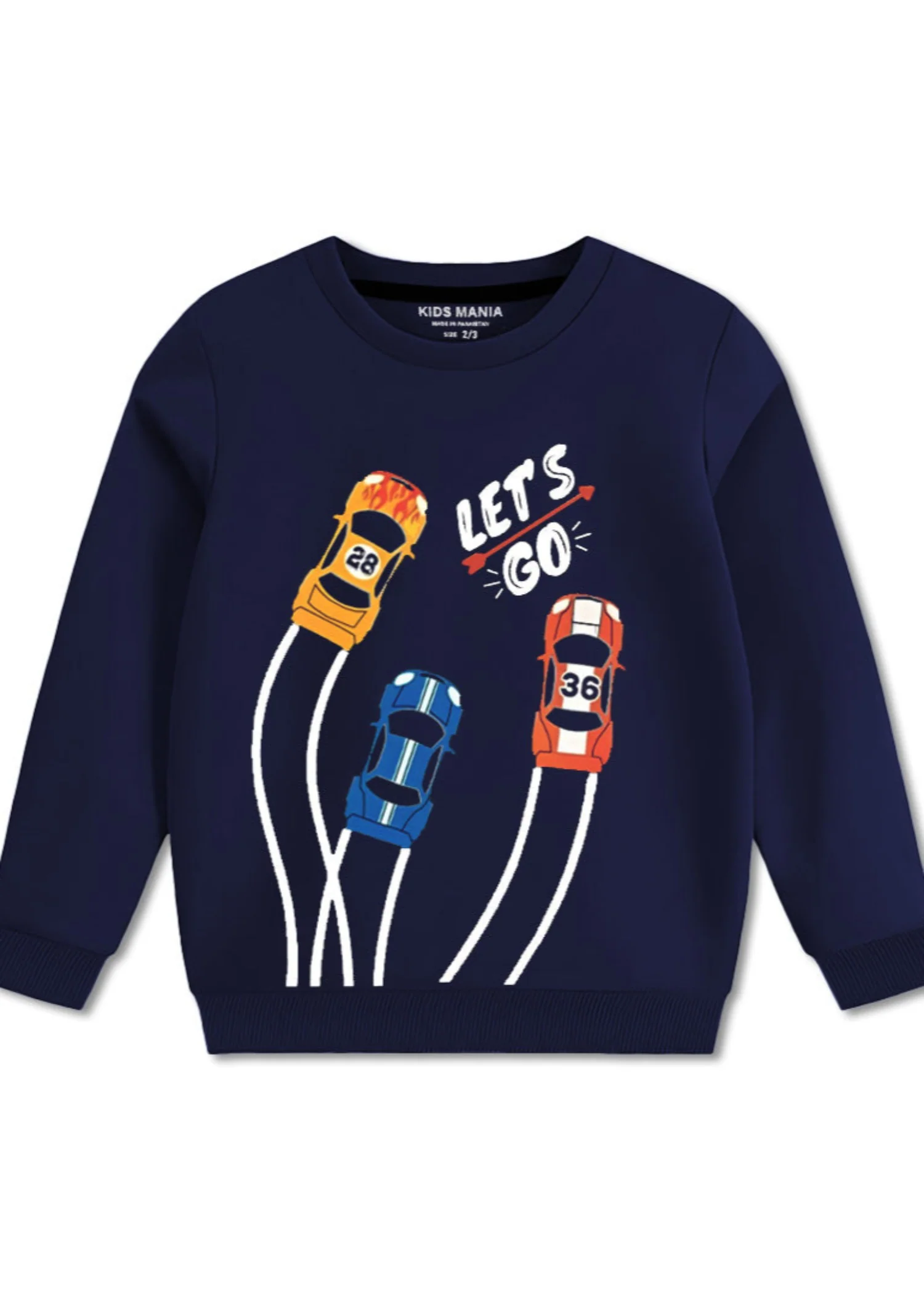 fleece Sweatshirt in Navy blue