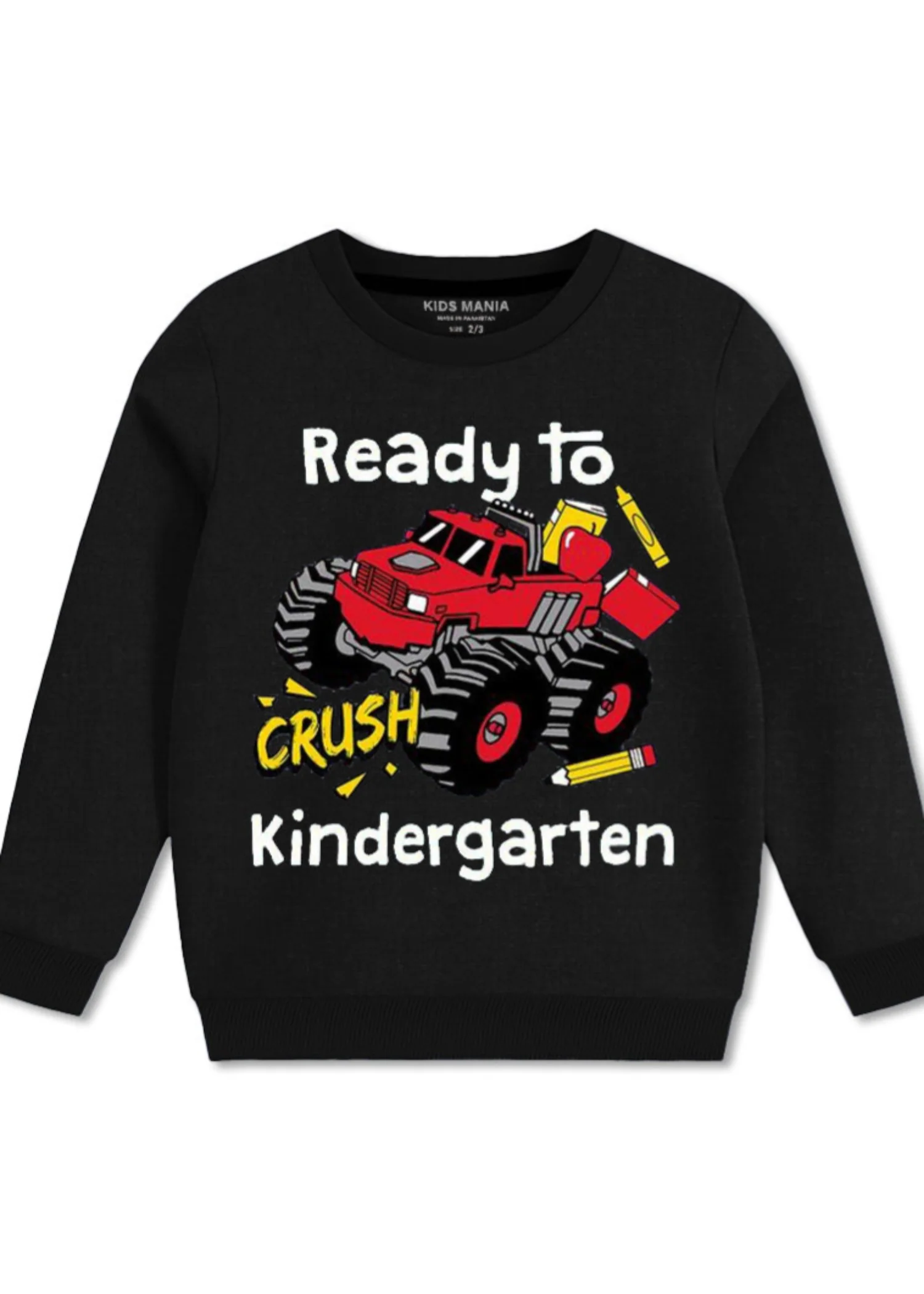 fleece Sweatshirt in Black