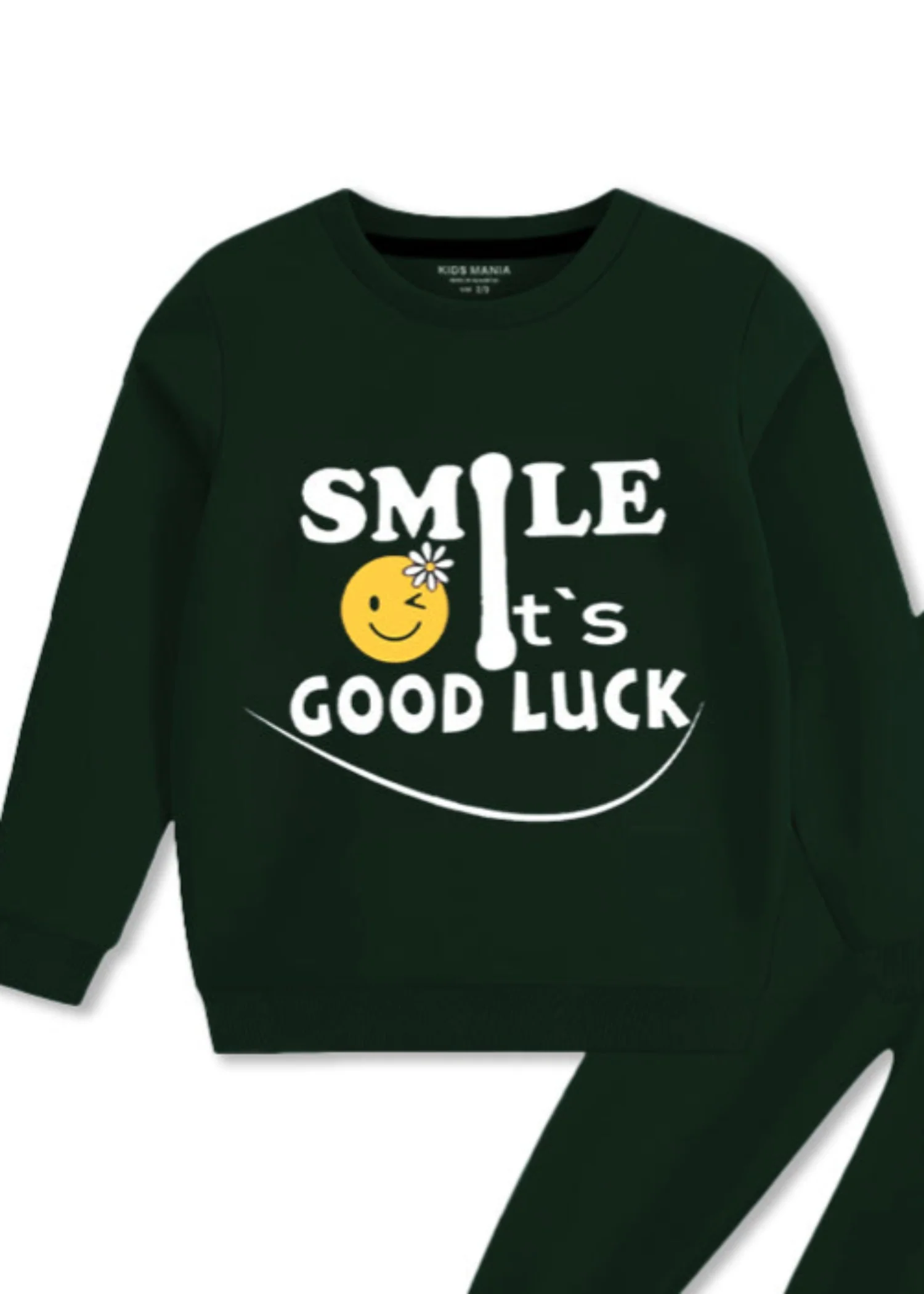 fleece Sweatshirt in Green - view 2