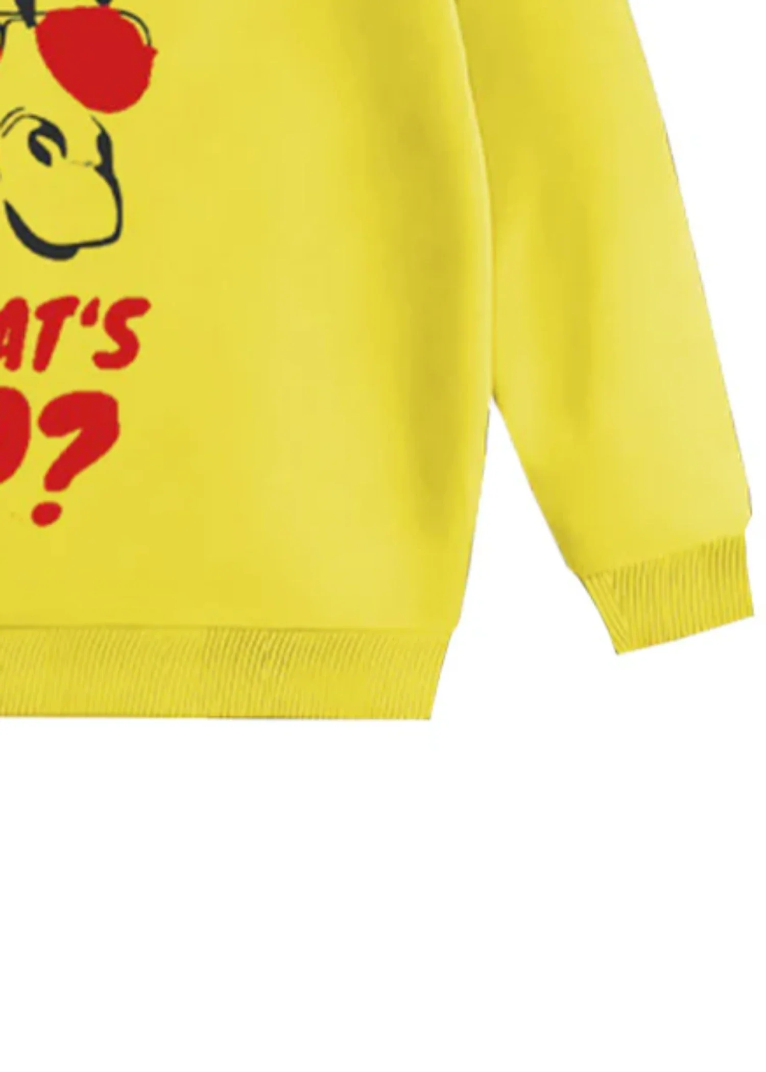fleece Sweatshirt in Yellow - view 3