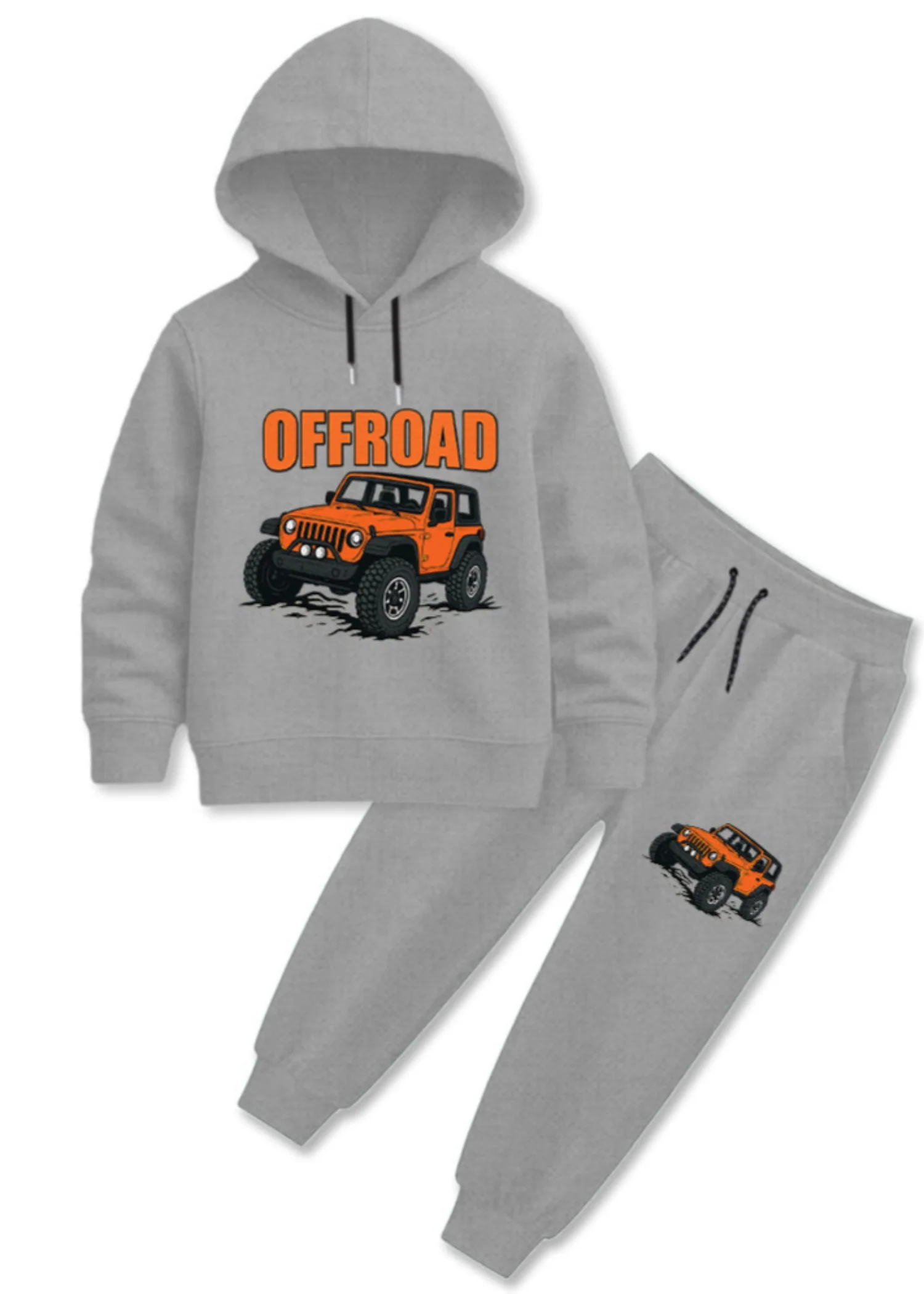 fleece Tracksuit in Grey - view 4