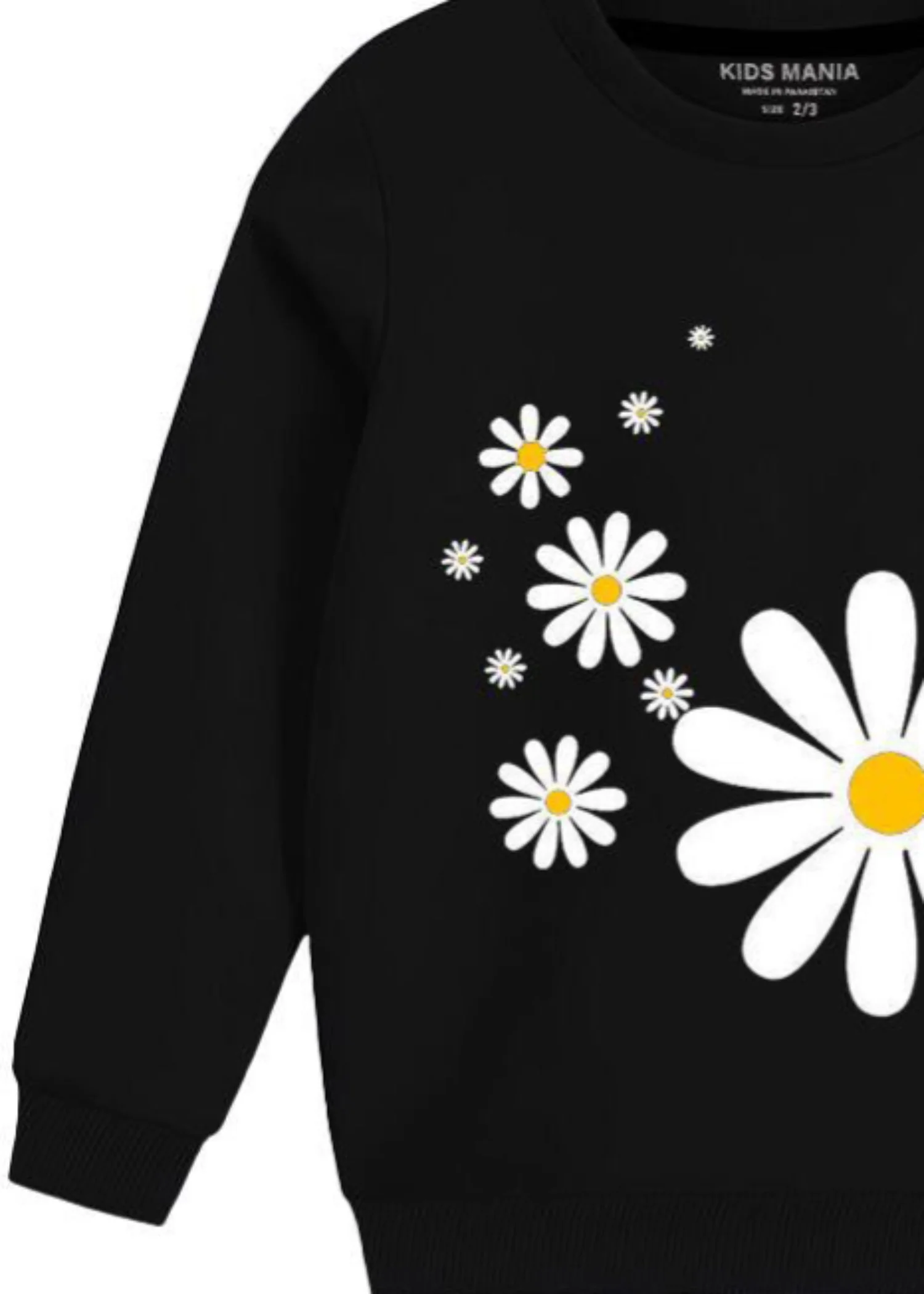 fleece Sweatshirt in Black - view 3