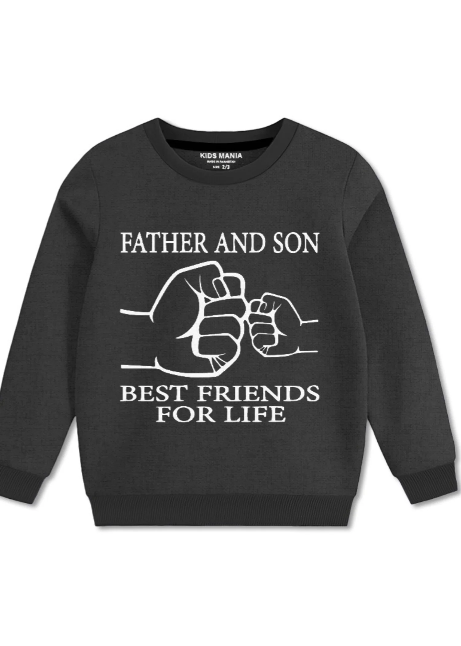 fleece Sweatshirt in Iron grey