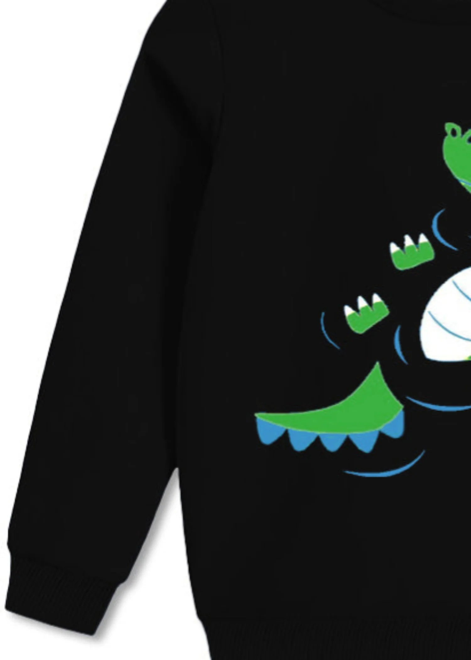 fleece Sweatshirt in Black - view 3