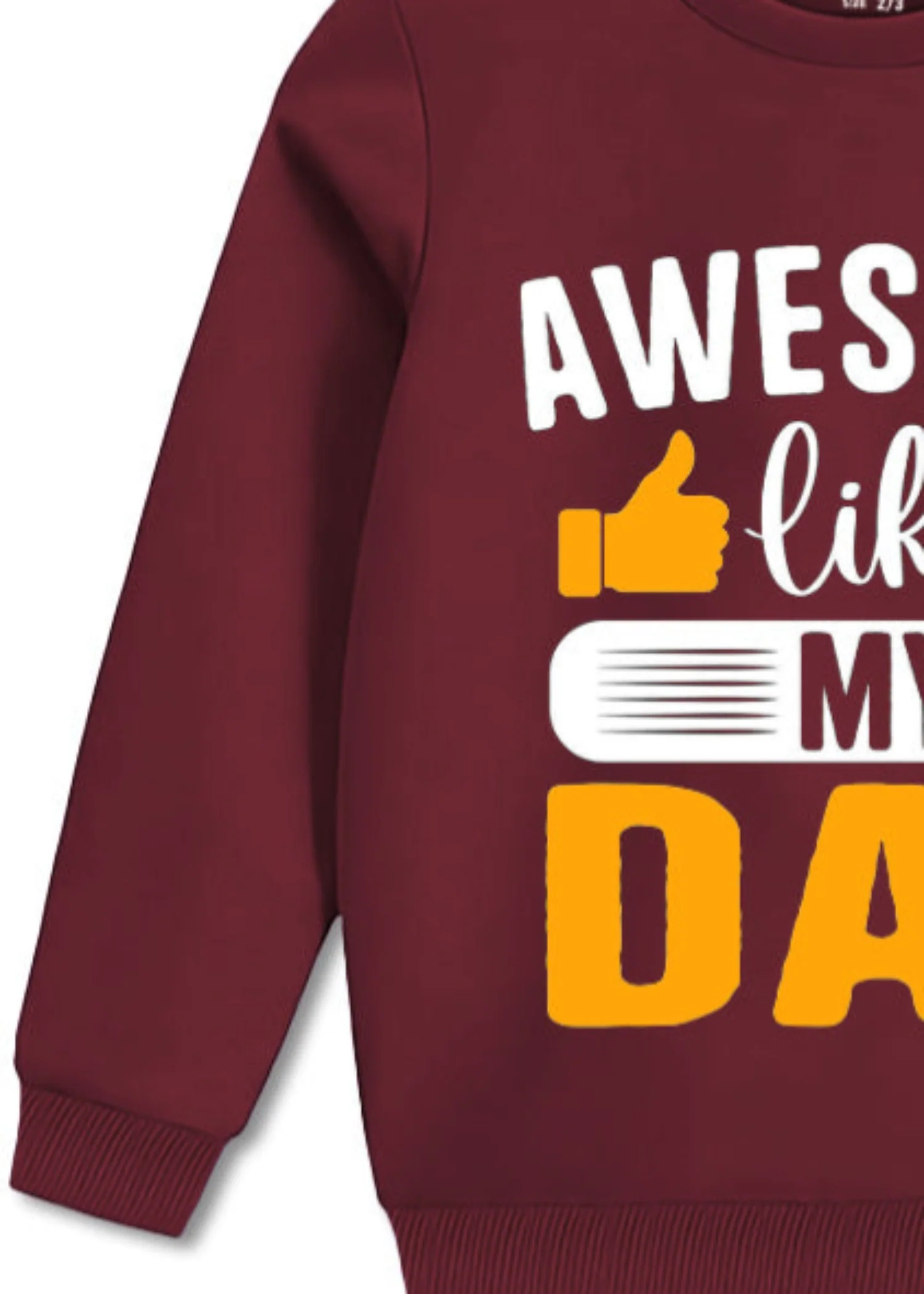 fleece Sweatshirt in Maroon - view 3