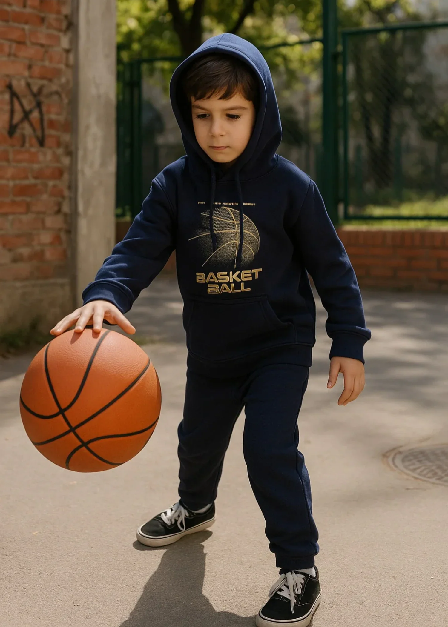 fleece Hoodie in Yale blue - view 3