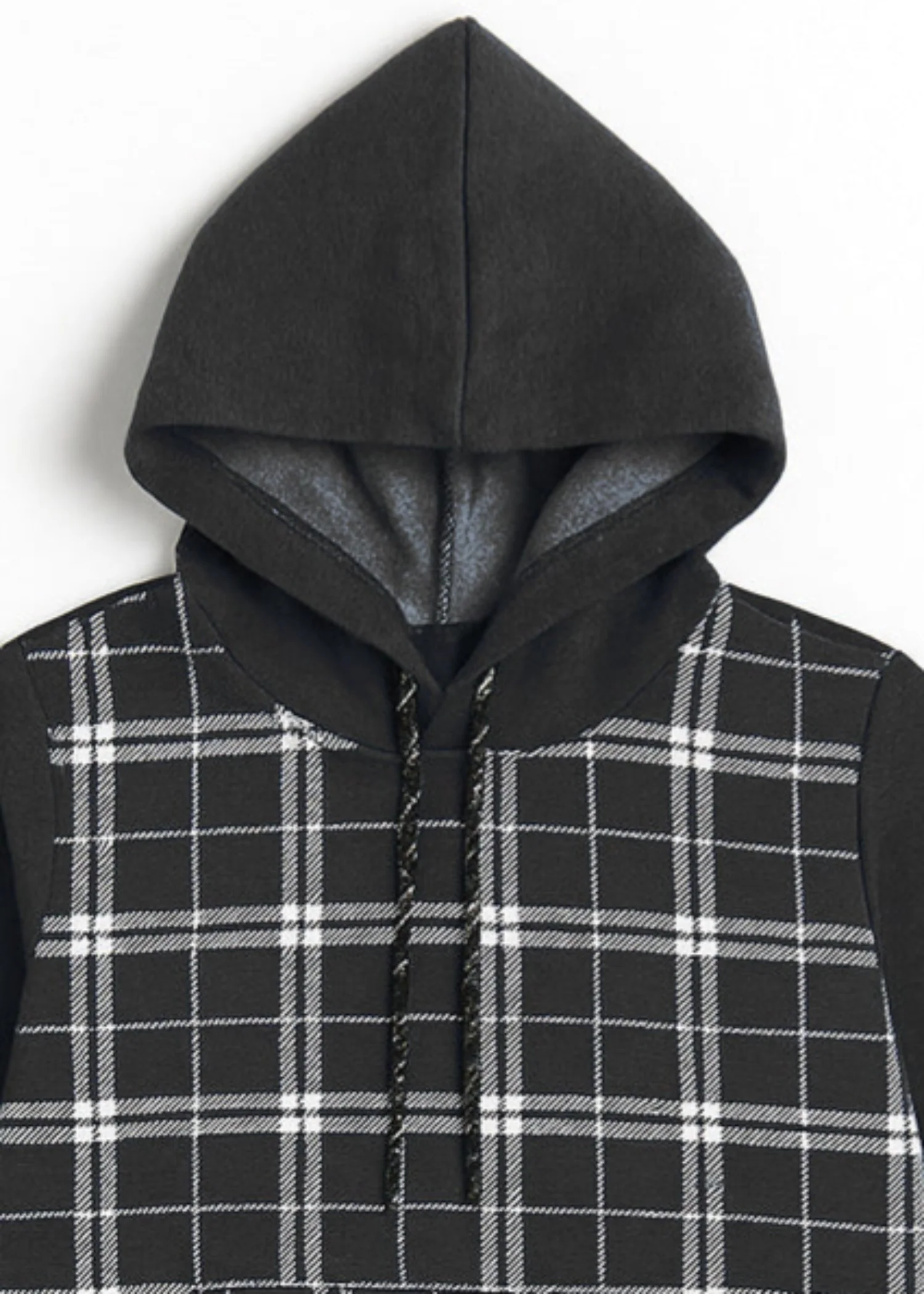 fleece Hoodie in Black - view 2