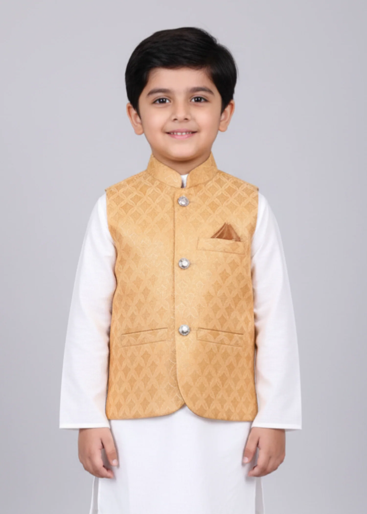 jamawar Waistcoat in Marigold - view 2