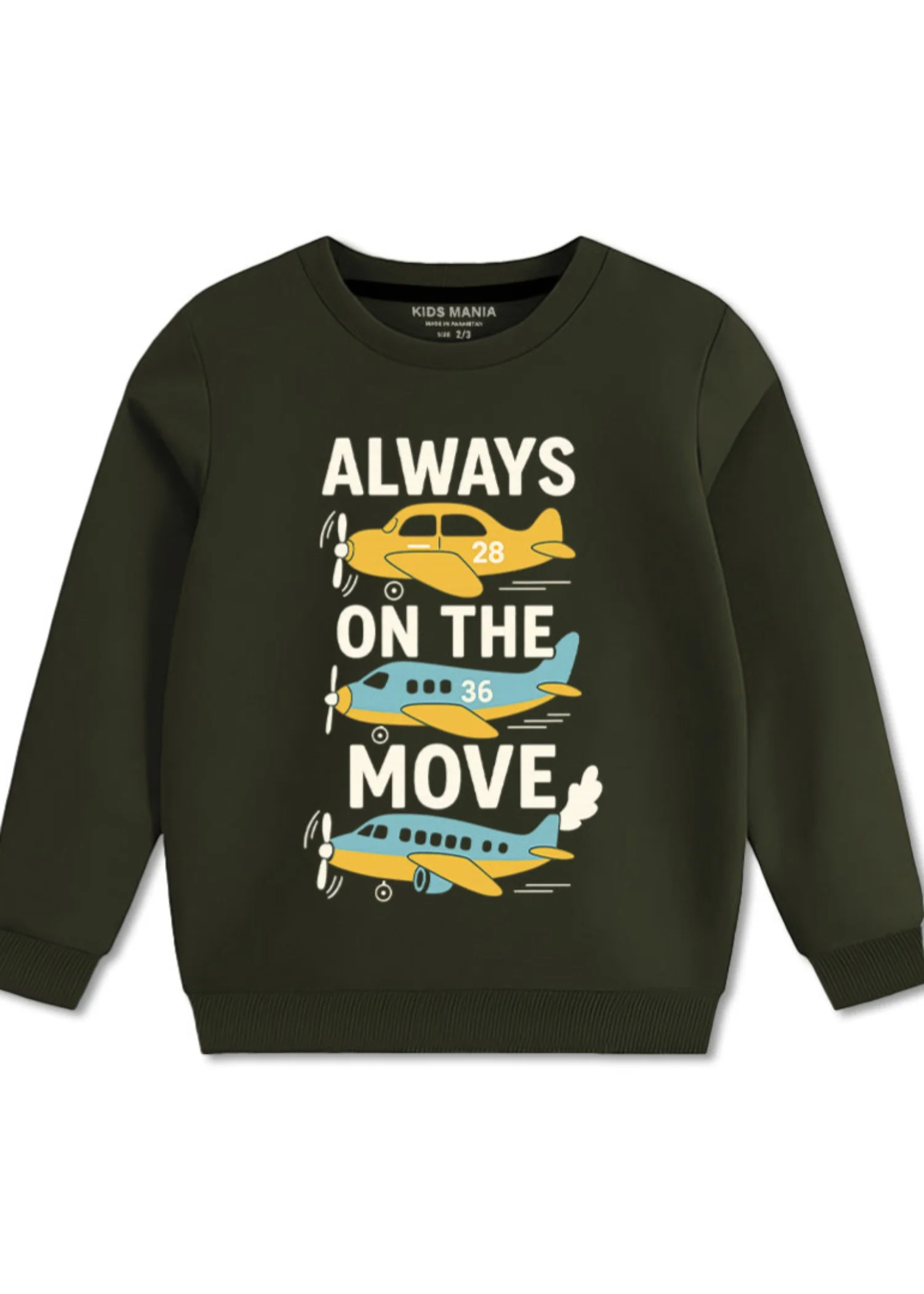fleece Sweatshirt in Dark green - view 4
