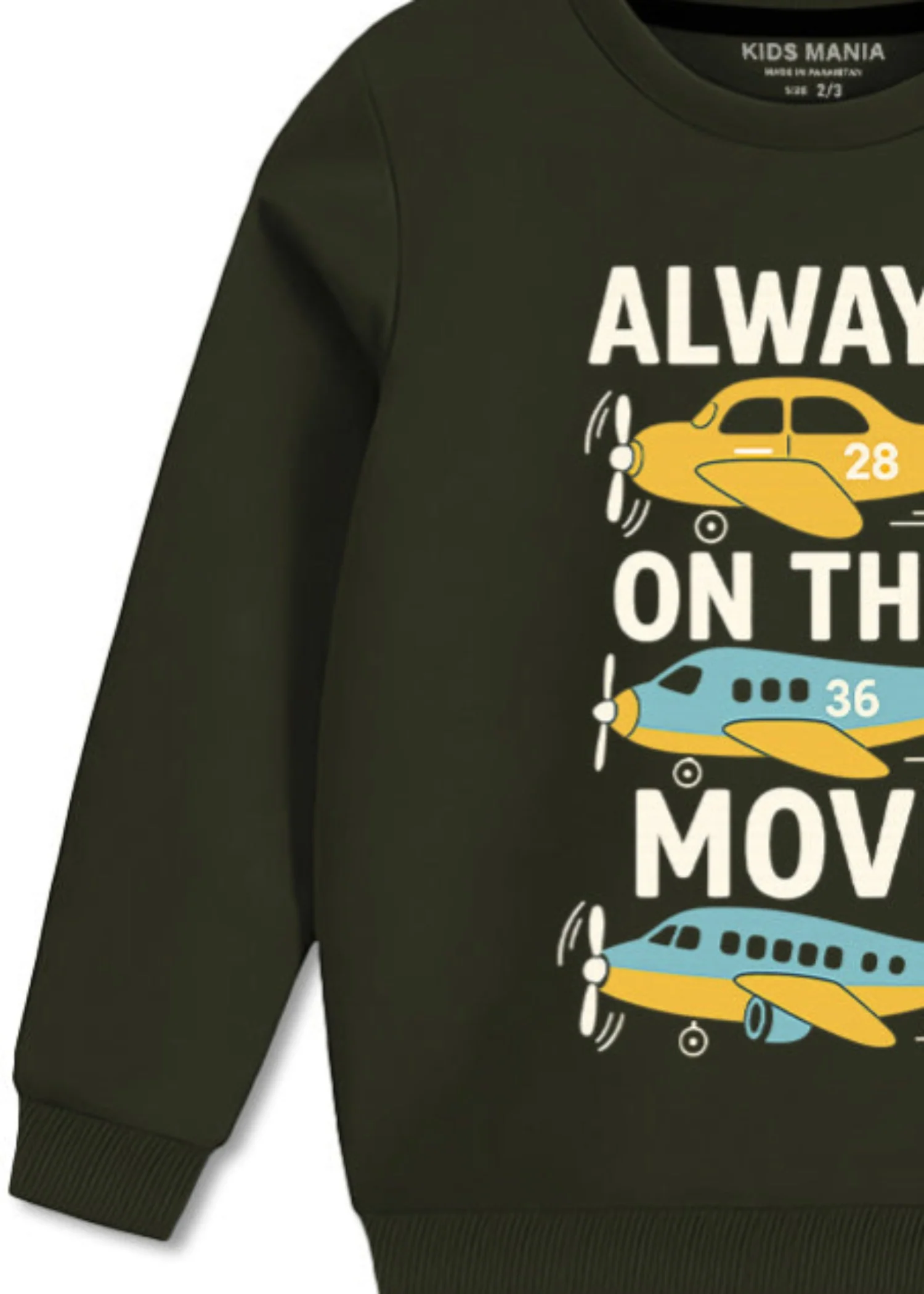 fleece Sweatshirt in Dark green - view 3