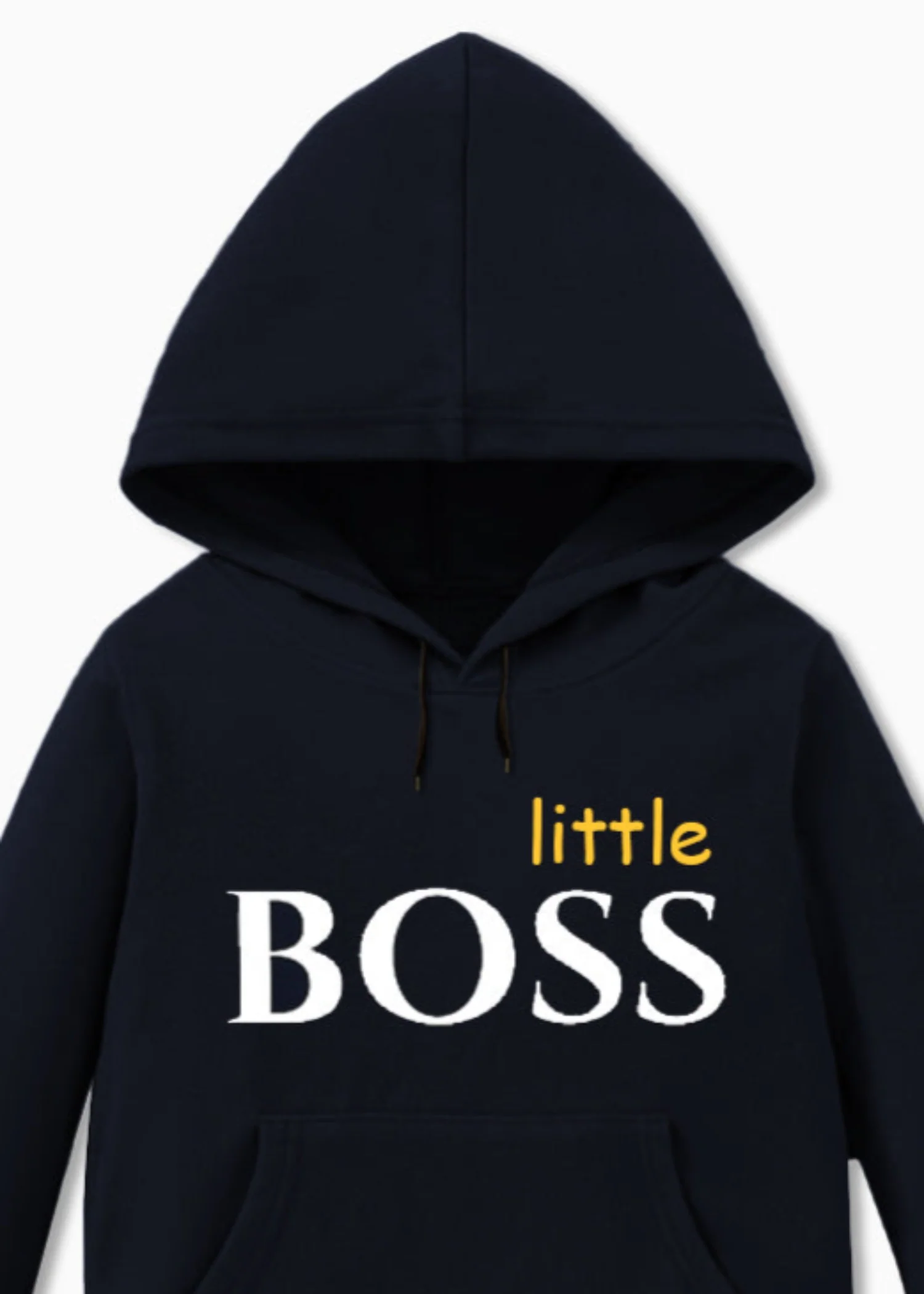fleece Hoodie in Black - view 2