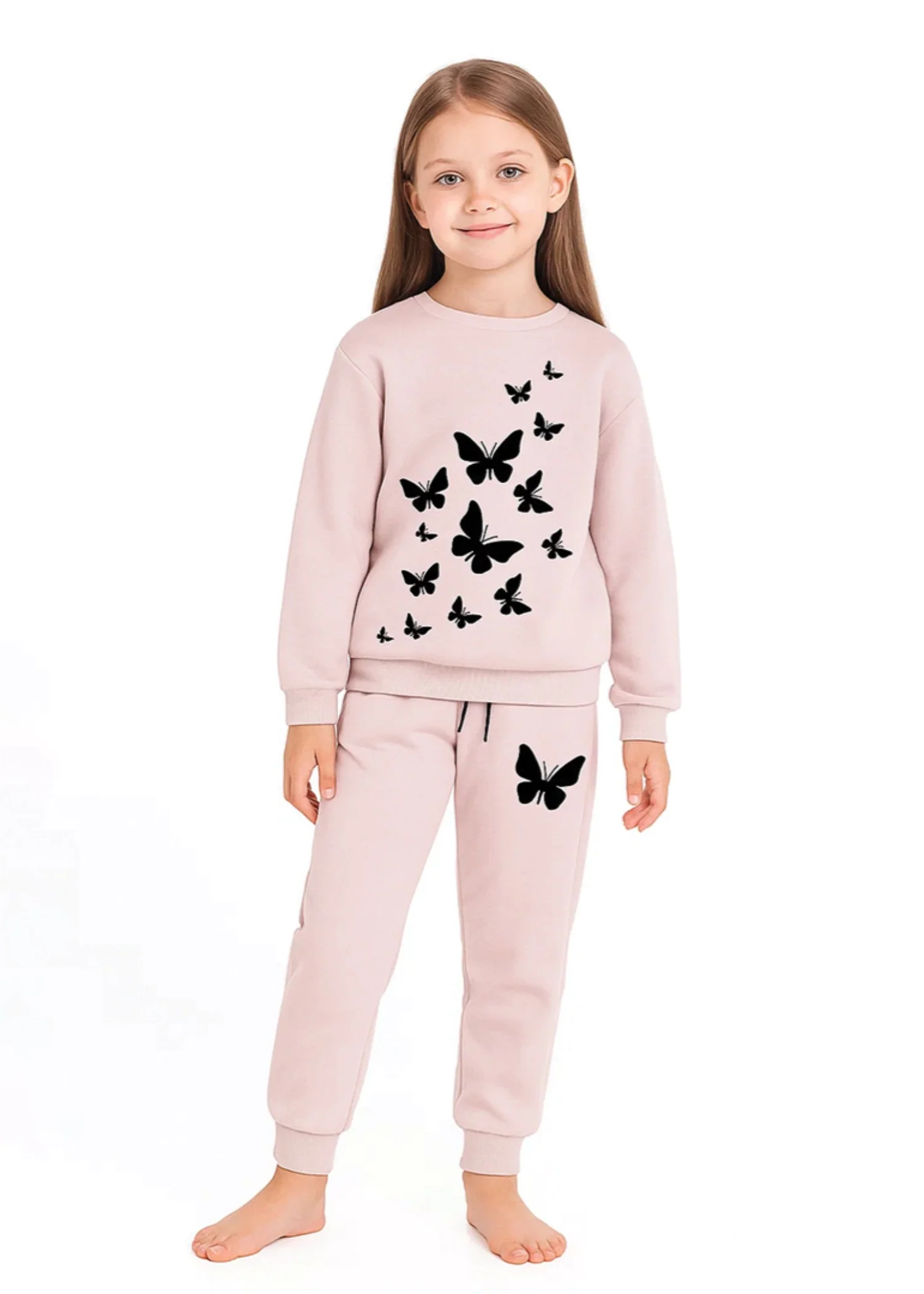 fleece Co Ord Sets in Pearl white