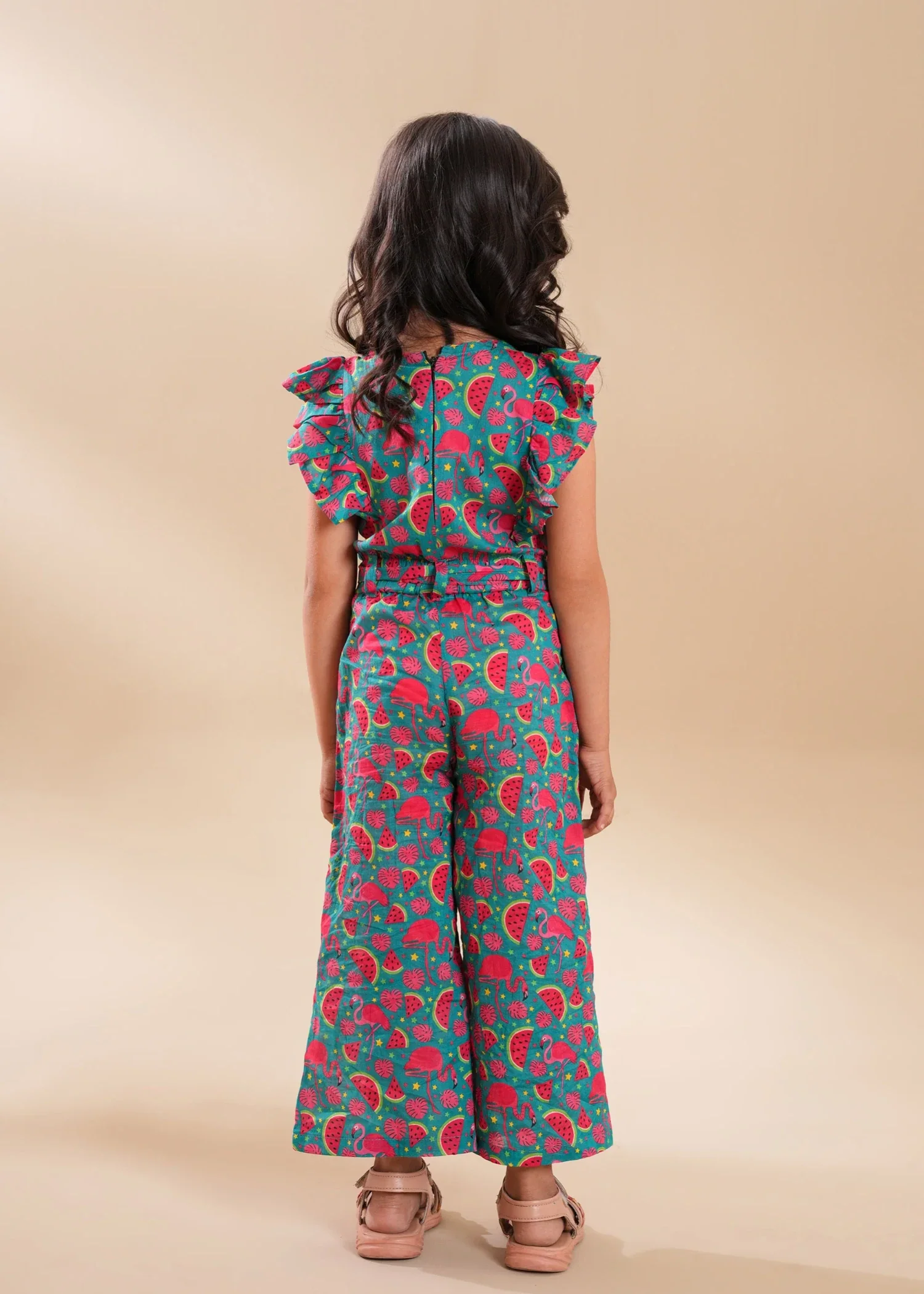 Jumpsuit in Hot pink, pastel green - view 3
