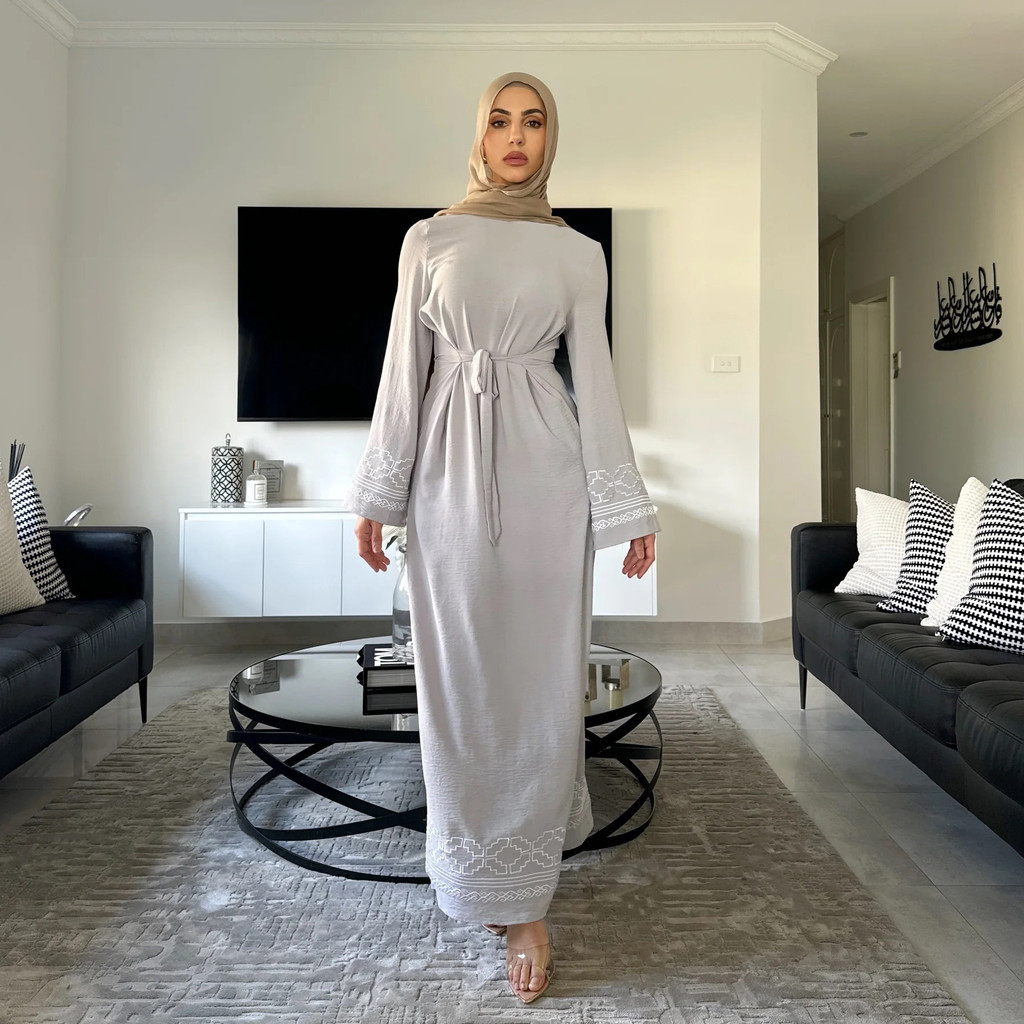 Raya Baju Muslim Dress for Women Party Dresses Jubah Dubai Long Robe Arab Ramadan Kaftan Islam Abaya
