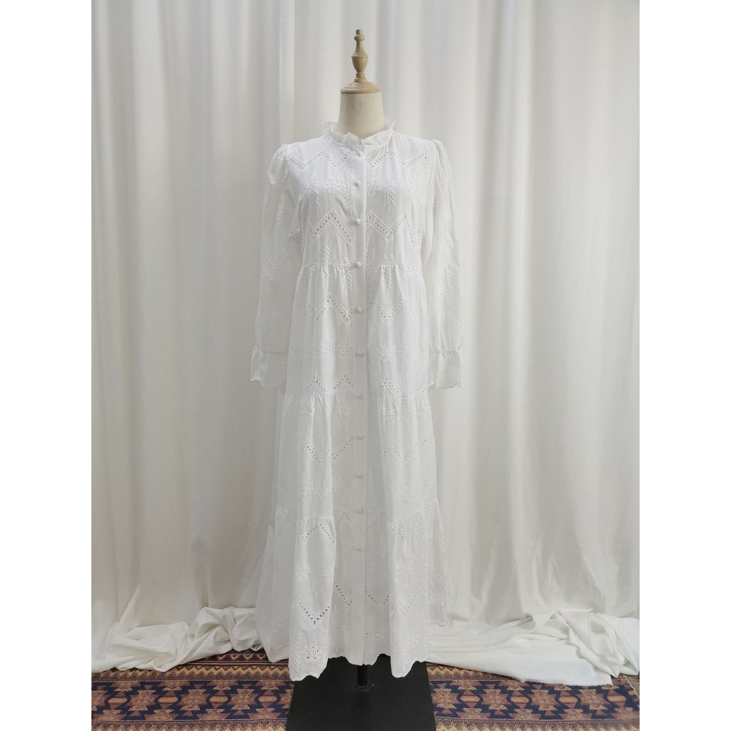 Ramadan Lace Embroidery Abayas Women Turkey Dubai Abaya Muslim Dress