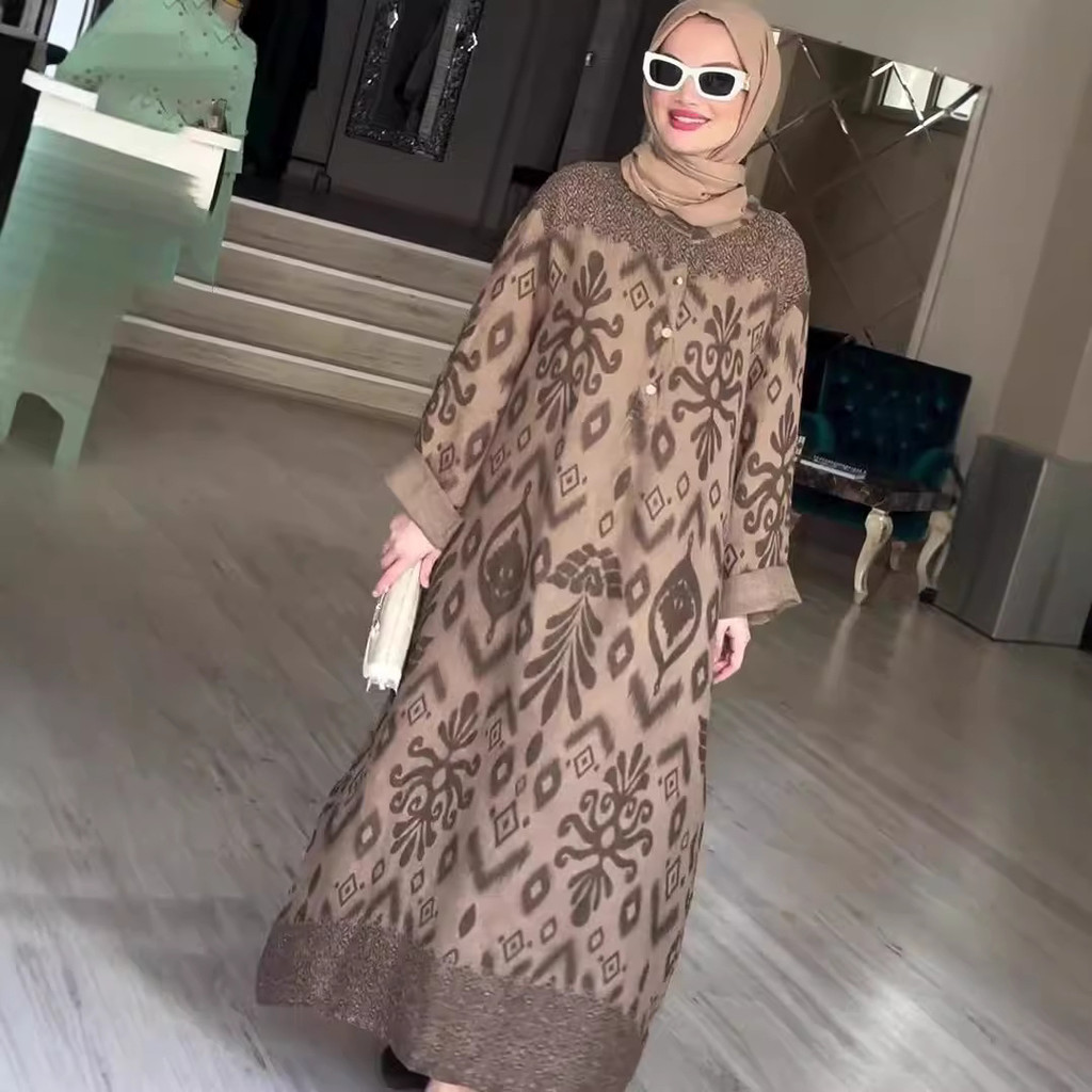 Ramadan Muslim Women Arabic Long Robe Abaya Dubai Saudi Vestidos Kaftan Abayas Modest Dresses