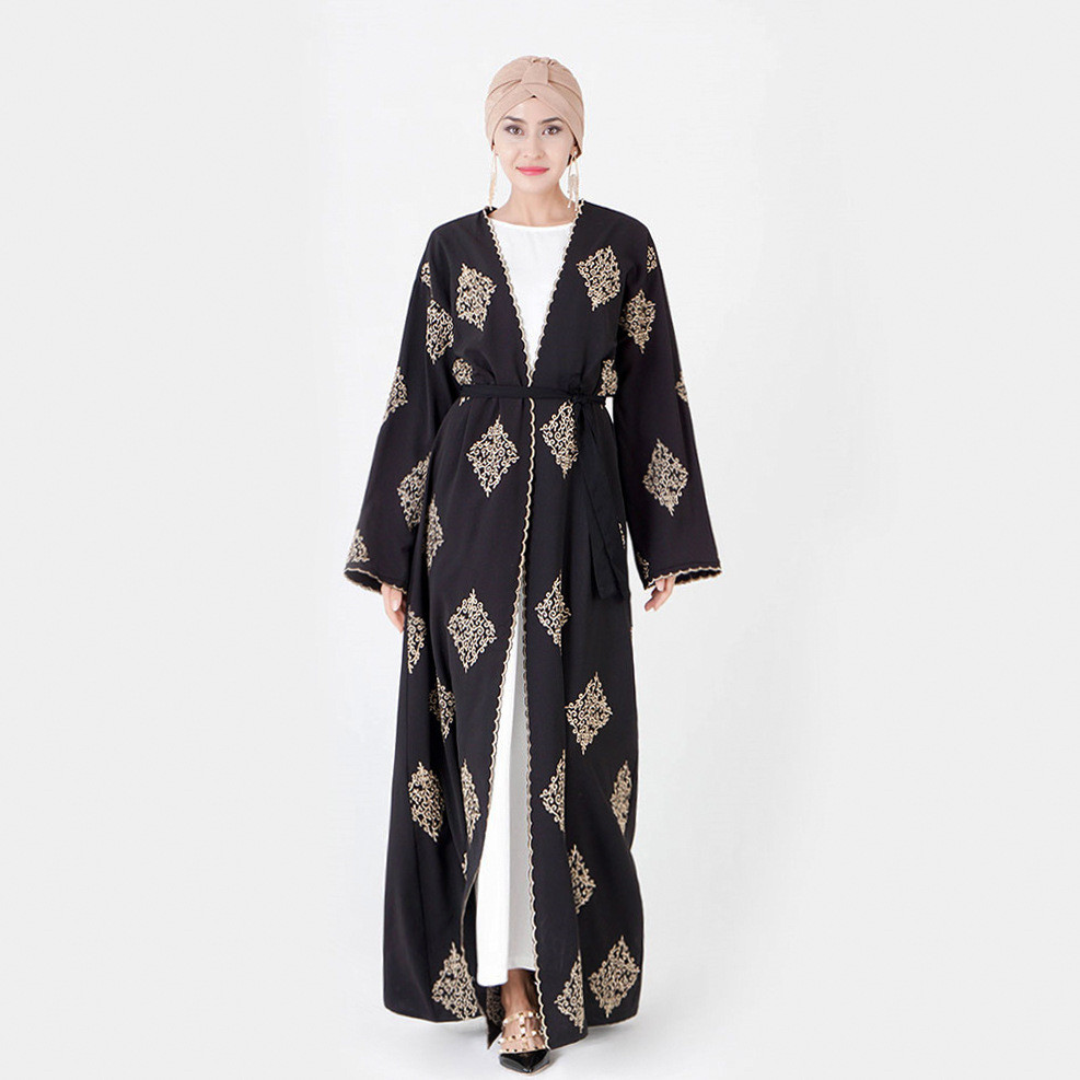 Modest Abaya Ramadan Dubai Robe Turkey Kaftan Islamic Clothing Muslim For Women Cardigan
