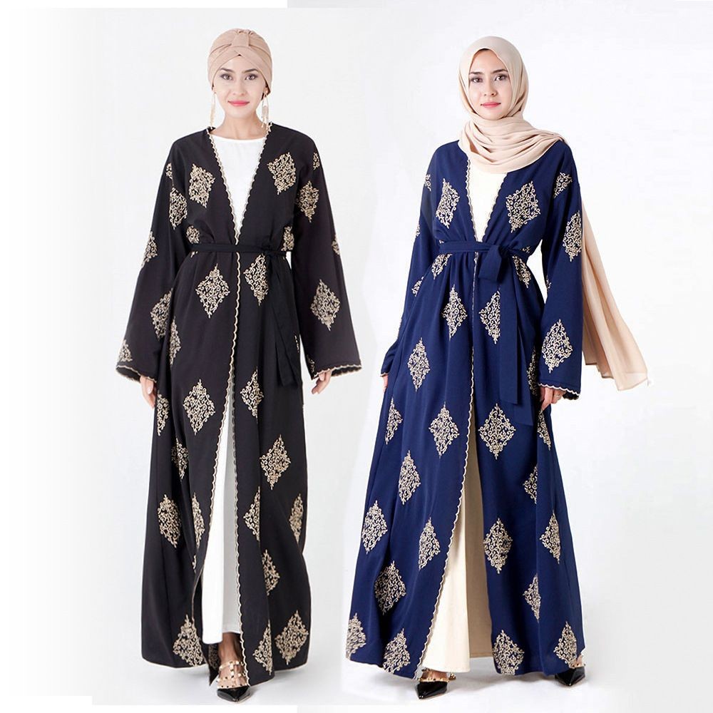 Modest Abaya Ramadan Dubai Robe Turkey Kaftan Islamic Clothing Muslim For Women Cardigan