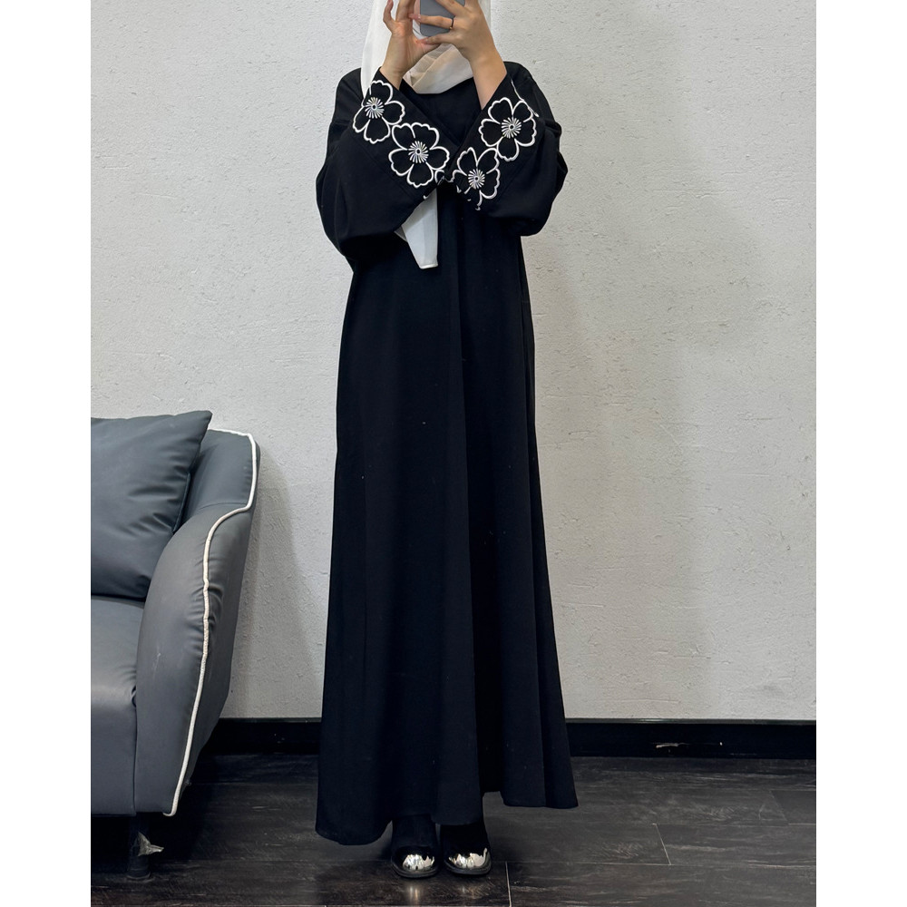 Arabic embroidery embroidered robe fashion Abaya robe long skirt spot - detail 3