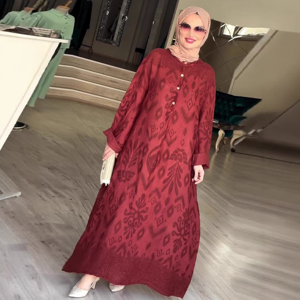 Ramadan Muslim Women Arabic Long Robe Abaya Dubai Saudi Vestidos Kaftan Abayas Modest Dresses