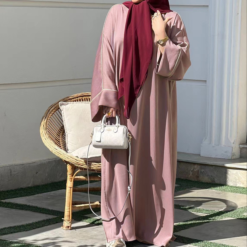 Abayas Kaftan Islam Dress Vestidos Largos Saudi Arab Long Robe Muslim Women Ramadan Dubai Jalabiya