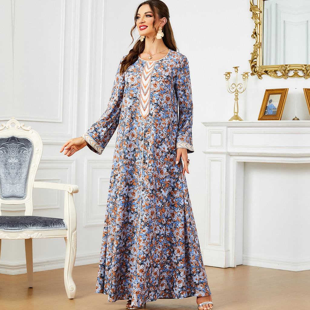 Raya Dubai Muslim Party Dress for Women Abaya Long Dresses Elegant Kaftan Ramadan Gown Robe