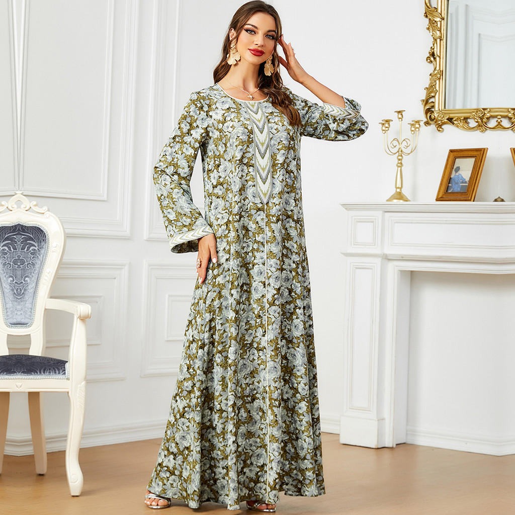 Raya Dubai Muslim Party Dress for Women Abaya Long Dresses Elegant Kaftan Ramadan Gown Robe