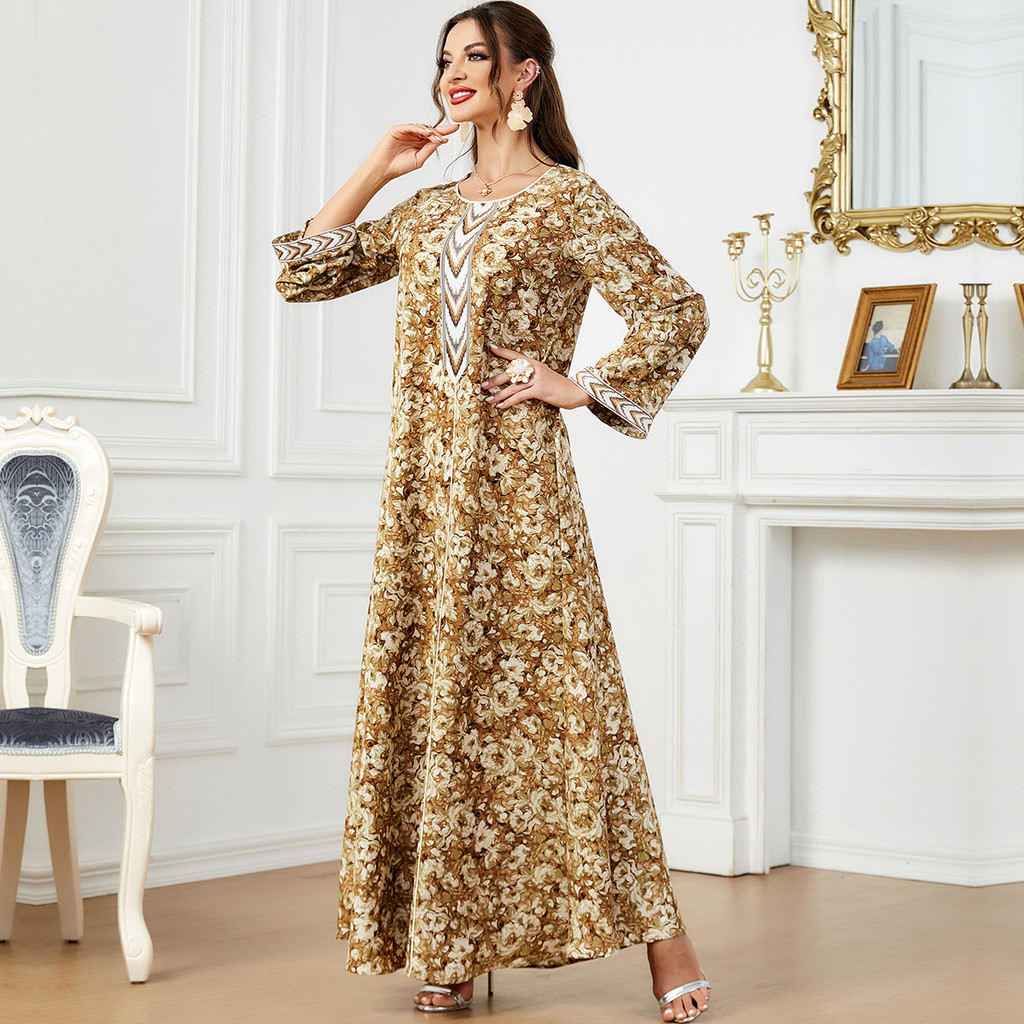 Raya Dubai Muslim Party Dress for Women Abaya Long Dresses Elegant Kaftan Ramadan Gown Robe