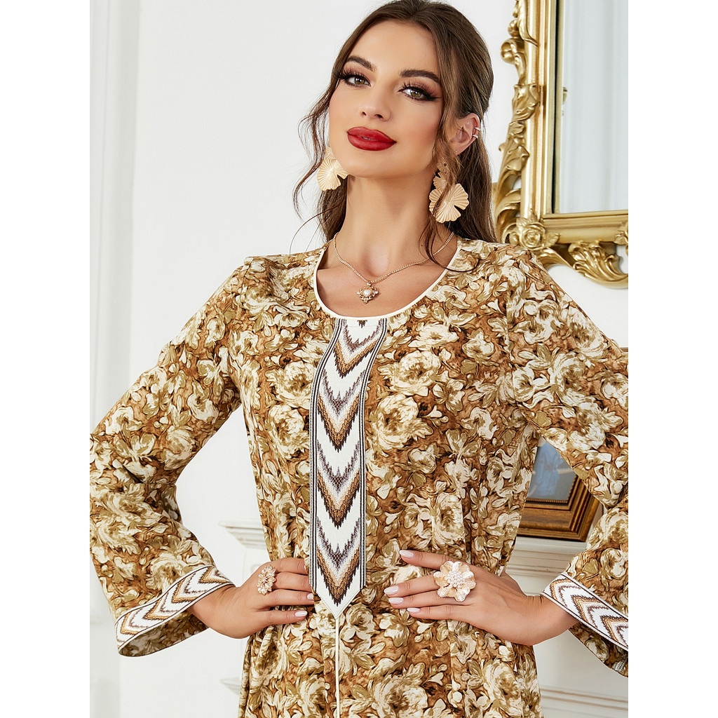 Raya Dubai Muslim Party Dress for Women Abaya Long Dresses Elegant Kaftan Ramadan Gown Robe
