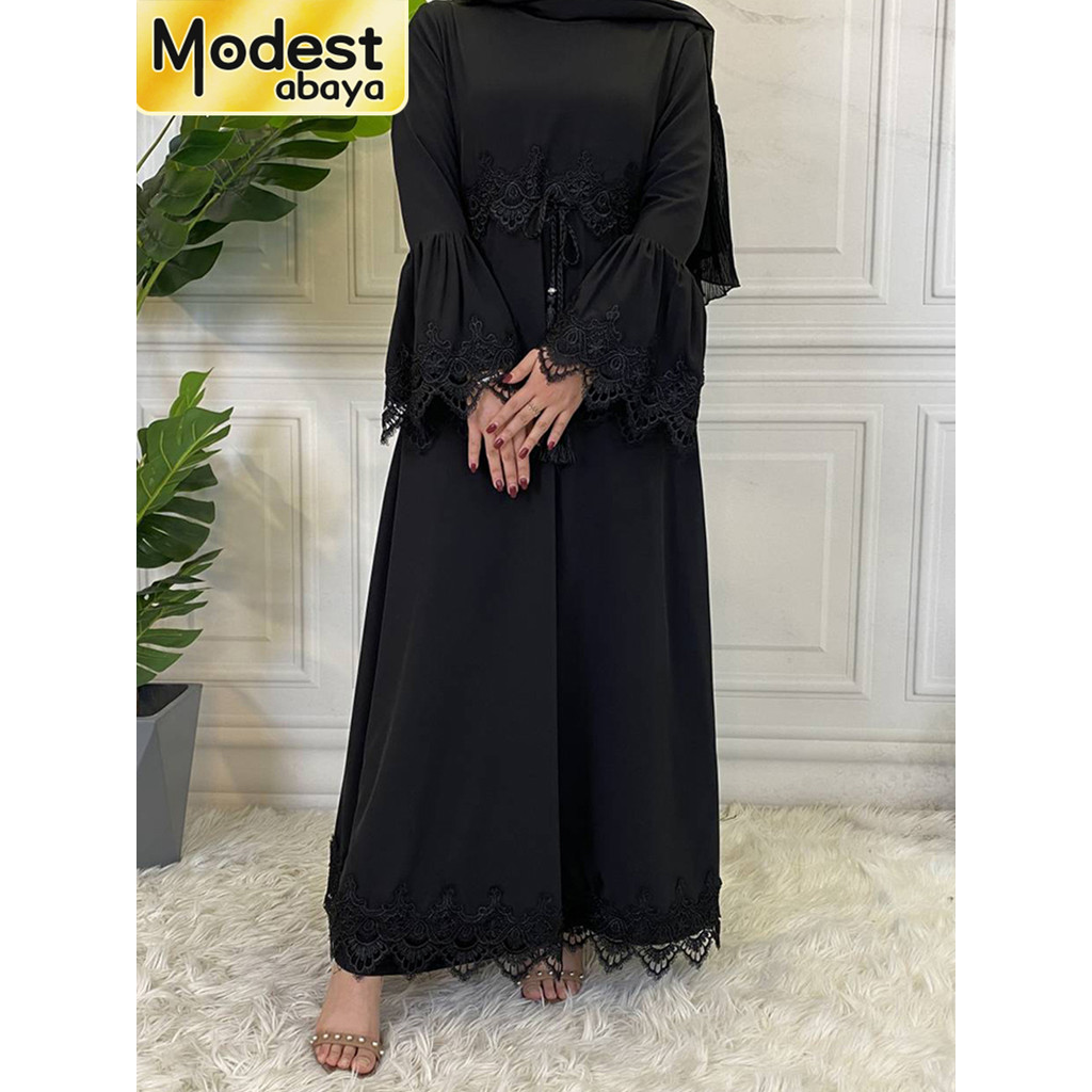 Modest Abaya Ramadan Muslimah De Mode Maxi Robe Malay Kaftan Islamic Clothing Muslim For Women Hijab Dress Caftan