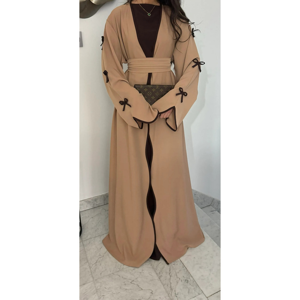 Ramadan Raya Open Abaya Dubai Luxury Muslim Dress Abayas for Women Muslim Dresses Islamic Clothes Kaftan Robe Muslimah