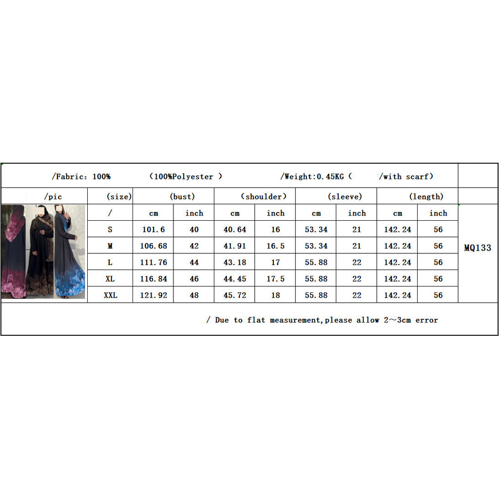 Muslim Women Abaya with Scarf 2 Piece Set Raya Abayas Cardigan Casual Long Robe Kaftan Party Ramadan Modest Jubah