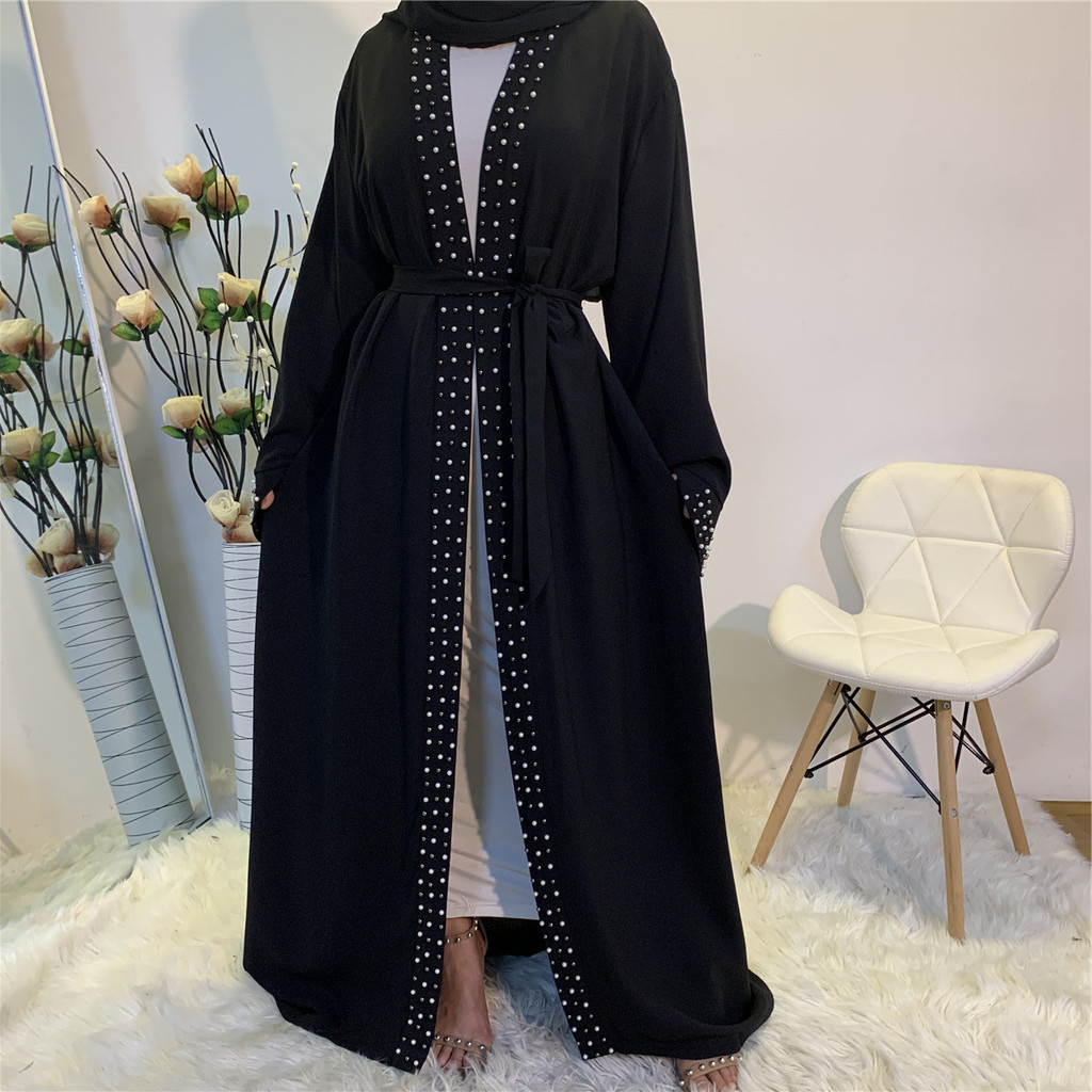 Modest Abaya Ramadan Dubai Robe Muslimah SG Kaftan Islamic Clothing Muslim For Women Kimono Caftan Malayu Cardigan