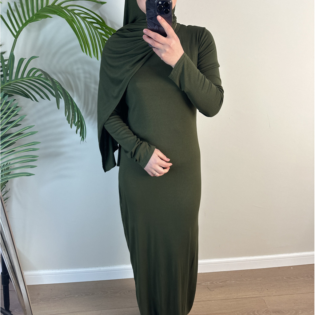 Ramadan Eid Plain Modest Abaya Dubai Muslim Islam Arabic Kaftan Modal Dress Abayas For Women Kebaya Caftan Robe