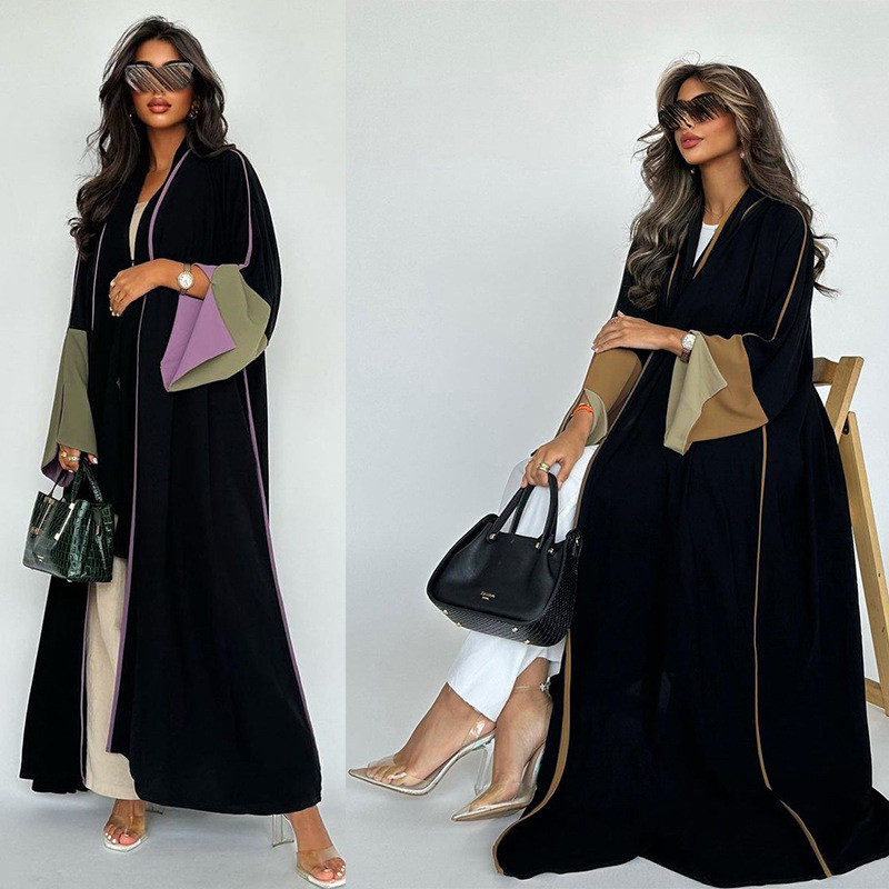 Raya Muslim Abaya for Women Split Sleeve Modest Party Dresses Ramadan Cardigan Abayas Kaftan Dubai Arab Long Robe