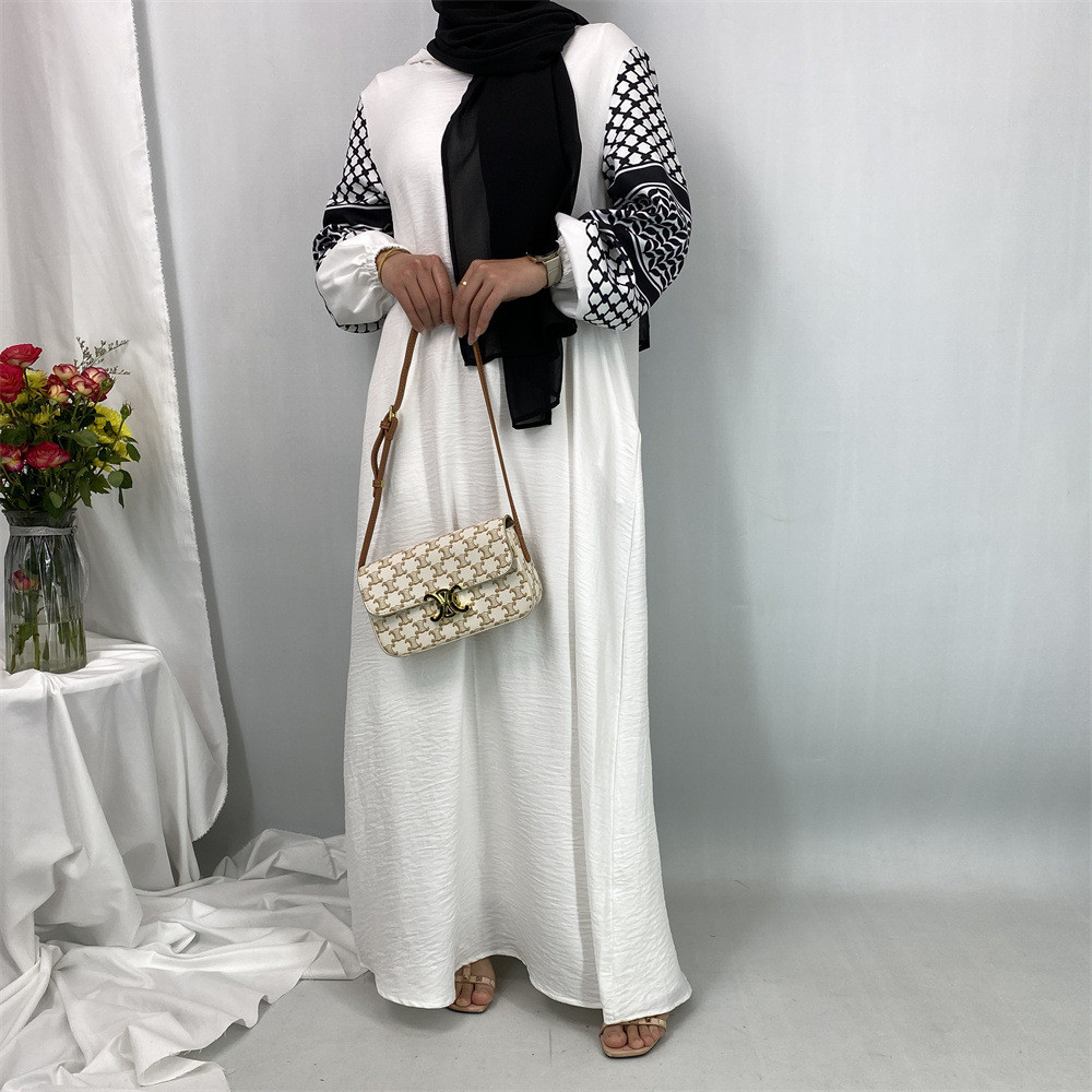 Fashion Ramadan Abayas For Women Hooded Muslim Hijab Dress Malay Kaftan Islamic Dresses Casual Modest Robe Jubah