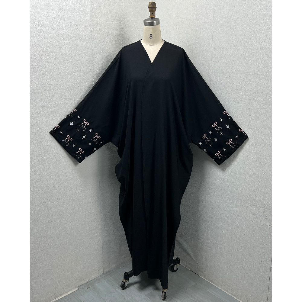 Muslim Abaya Dress for Women Embroidery Cardigan Raya Ramadan Robe Dubai Abayas Kaftan Islam Arab
