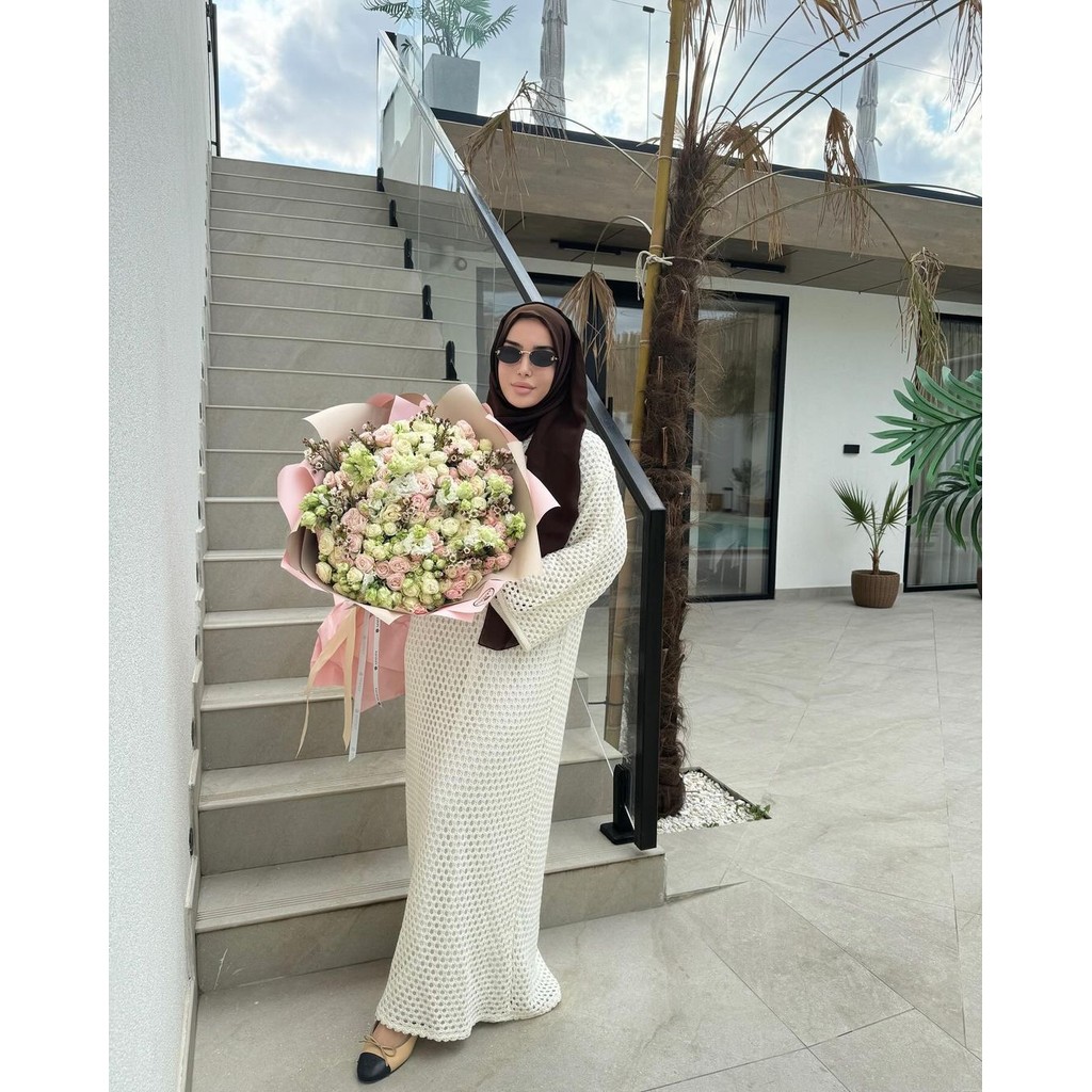 Women's clothing Dubai new fashion hollow loose dress Middle Eastern Muslim robe