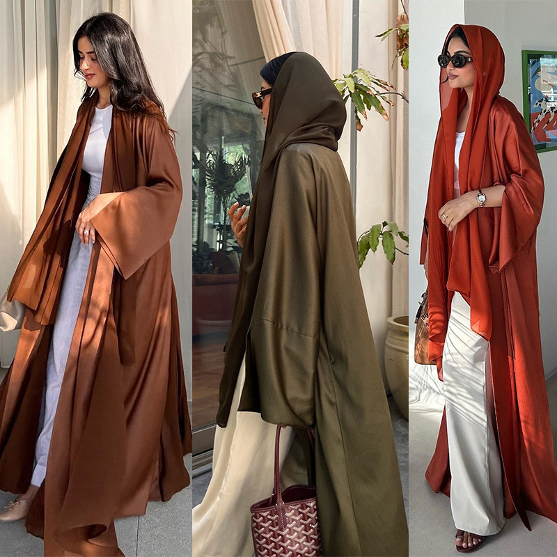 Dubai Kimono Open Abayas for Women Raya Ramadan Muslim Dress Turkey Kaftan Kebaya Caftan SG Abaya Dubai Islam Arab