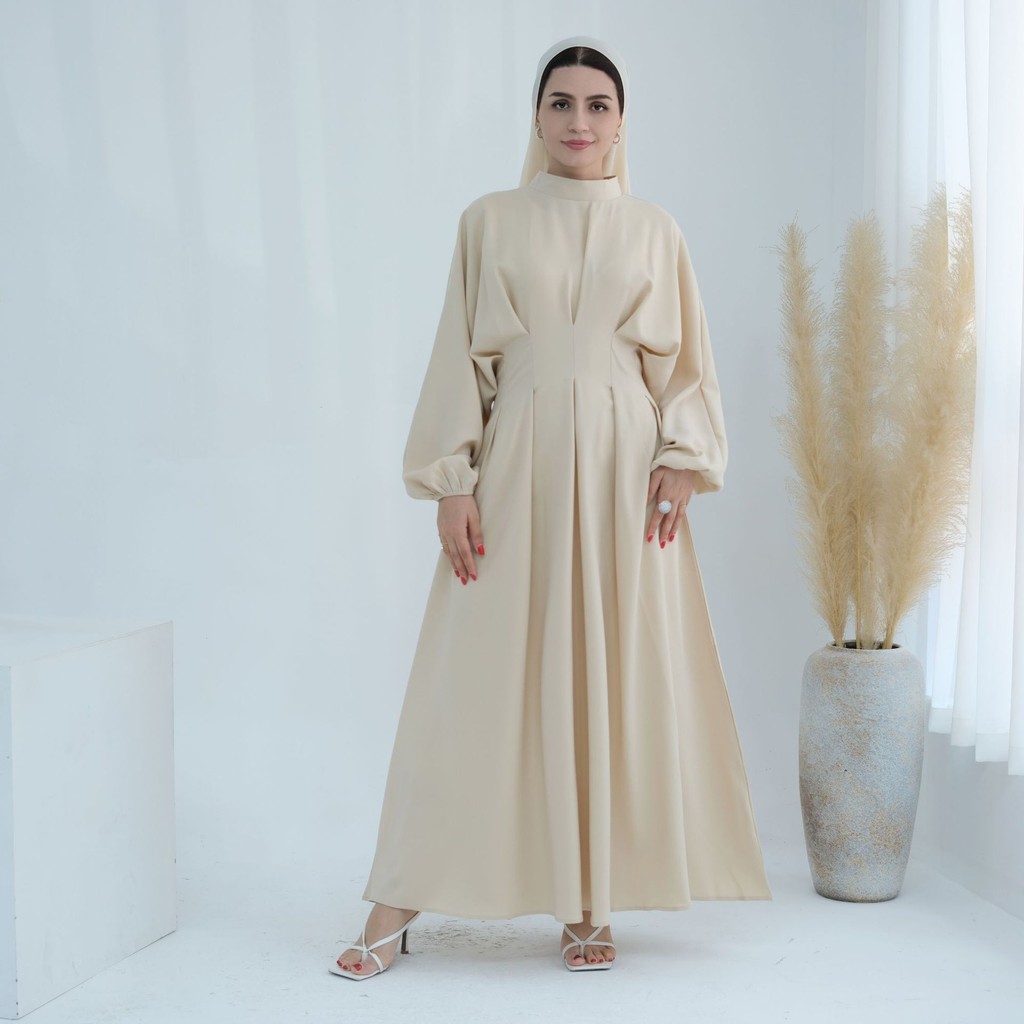 Raya Modest Muslim Dress for Women Jubah Ramadan Robe Dress Ramadan Caftan Party Long Dresses Full Sleeve